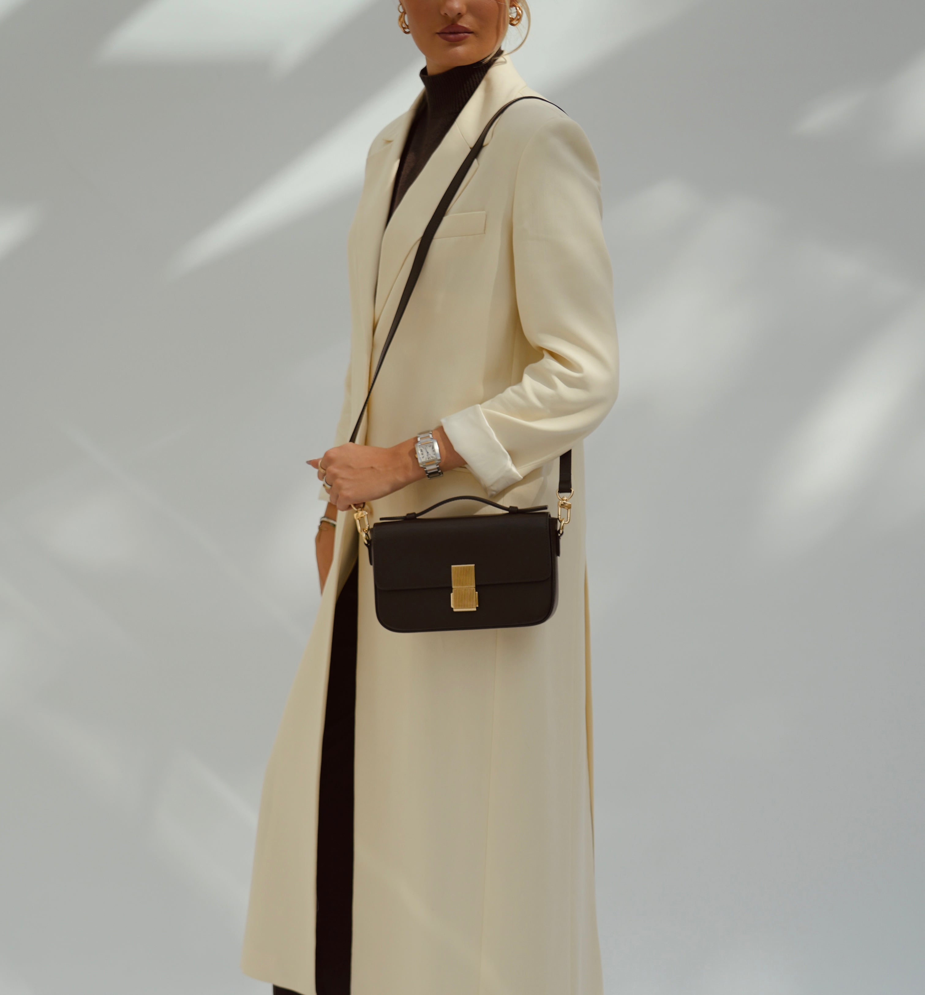 The Flora Chocolate Leather Bag