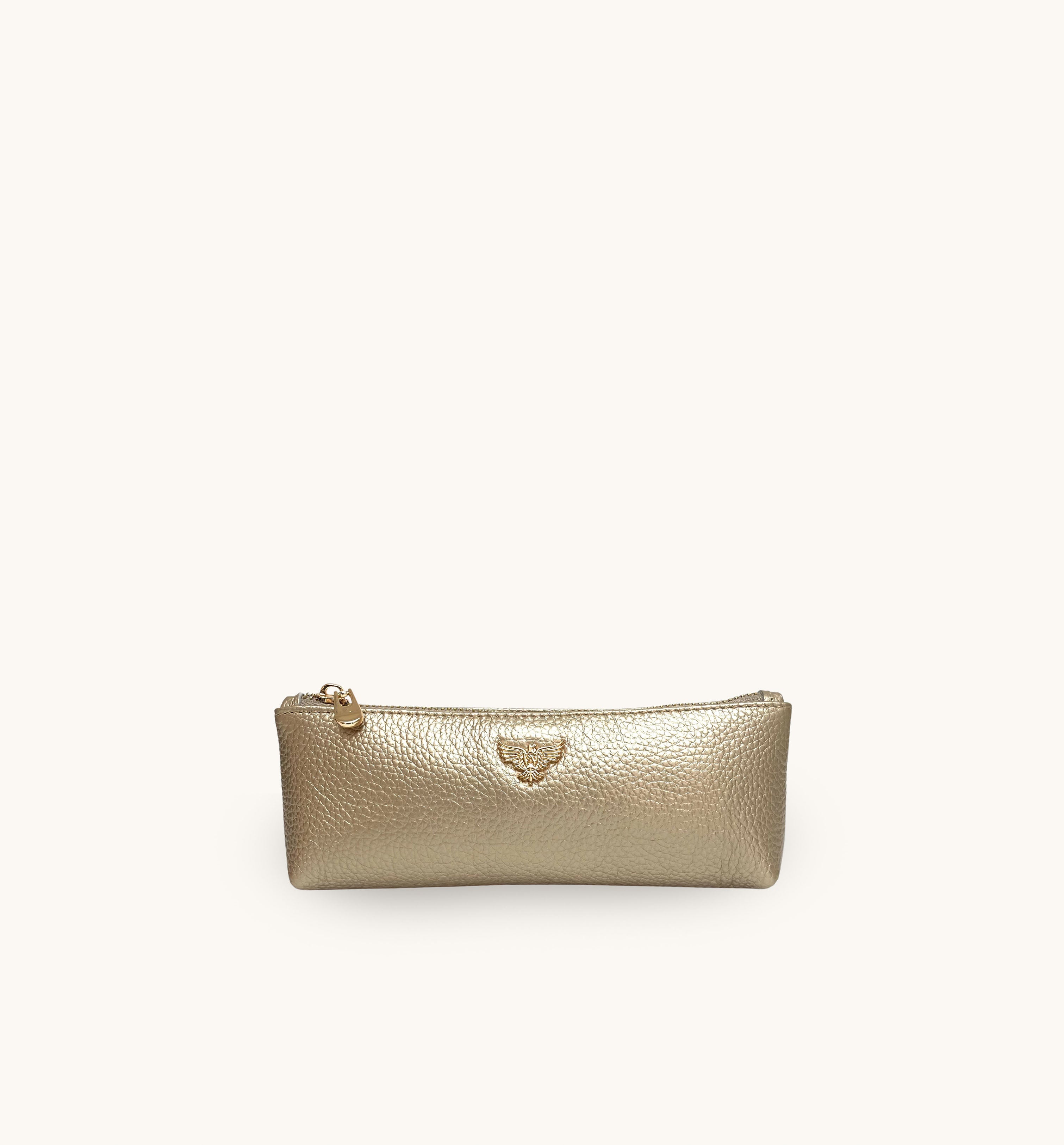 Personalised Gold Leather Case