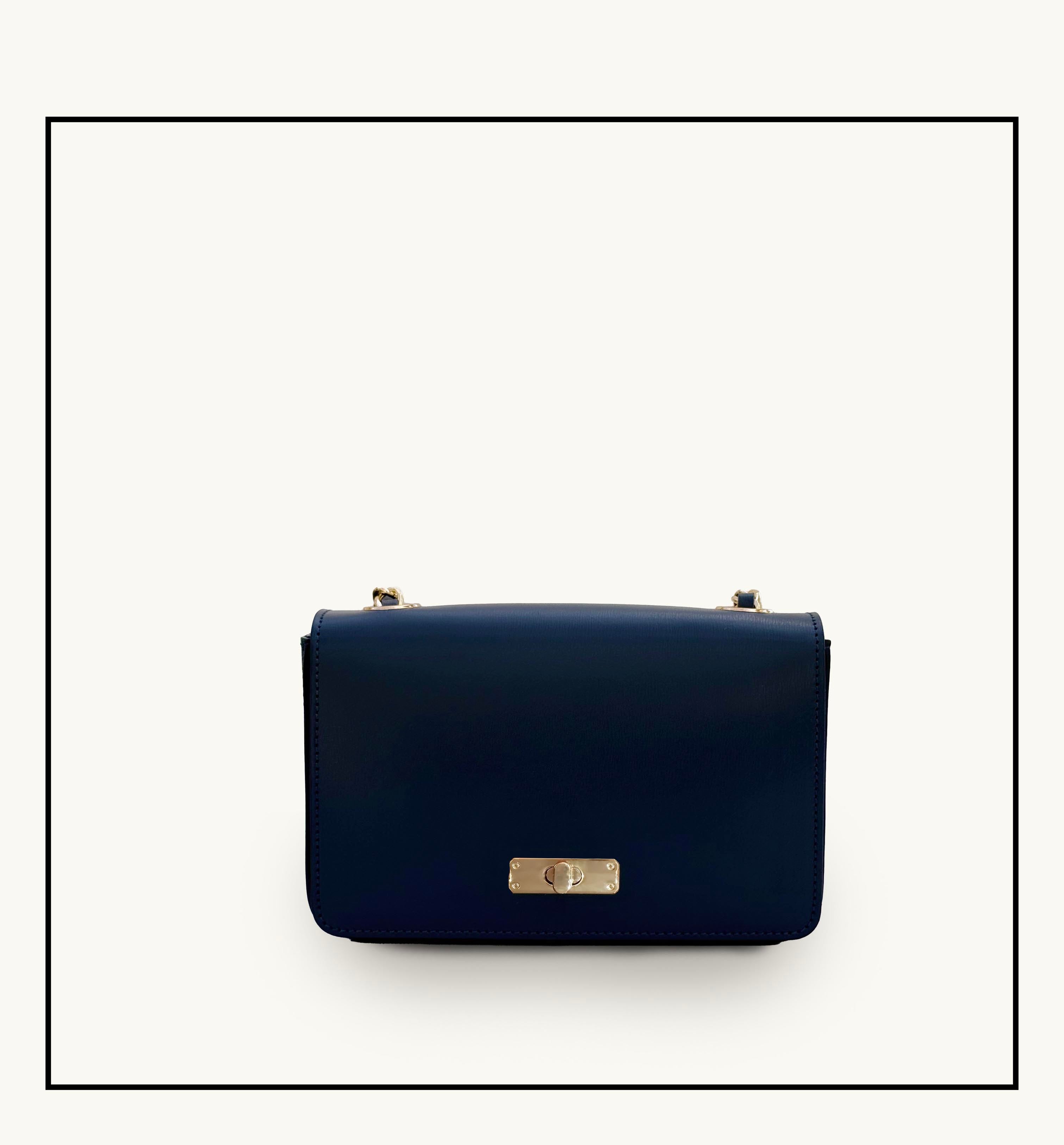 The Grace Navy Leather Bag