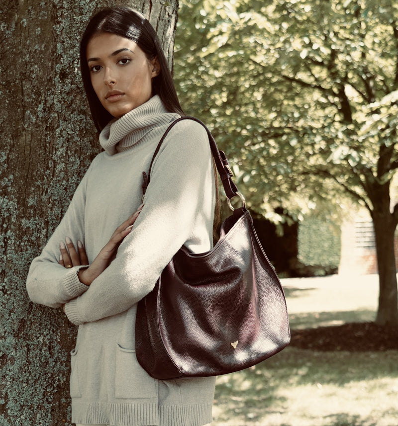 The Harriet Burgundy Leather Bag