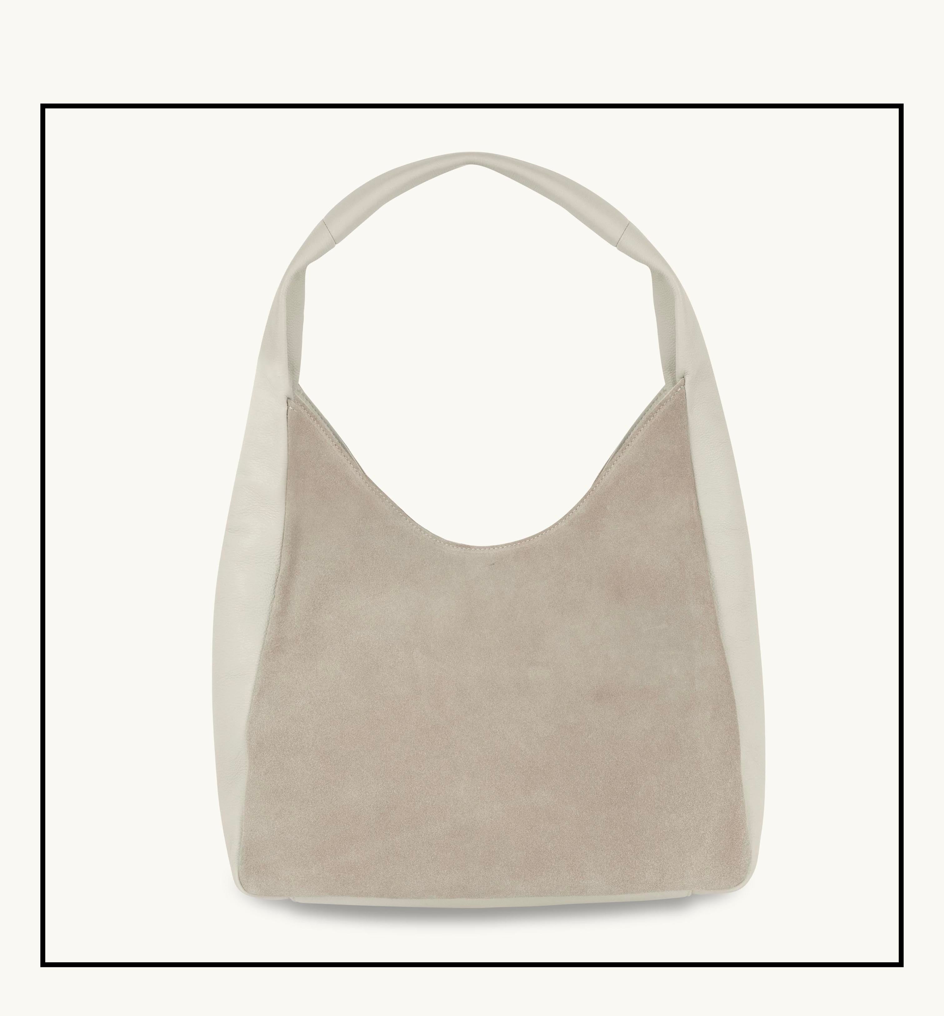 The Henry Stone Leather And Suede Hobo Bag