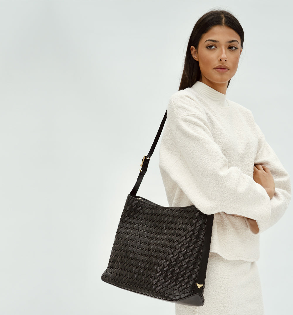 The Holly Black Leather Bag