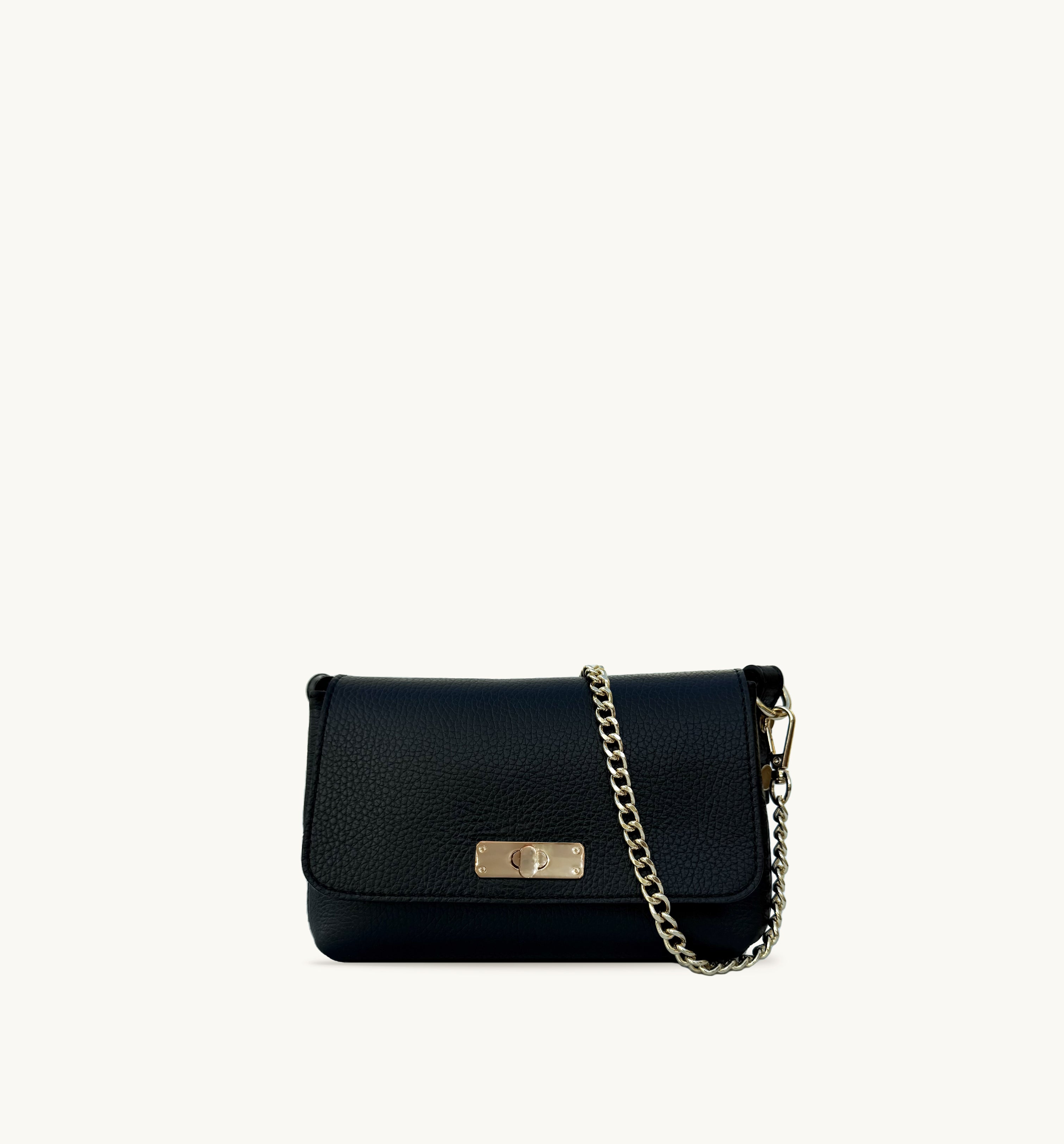 The Maisie Black Leather Bag