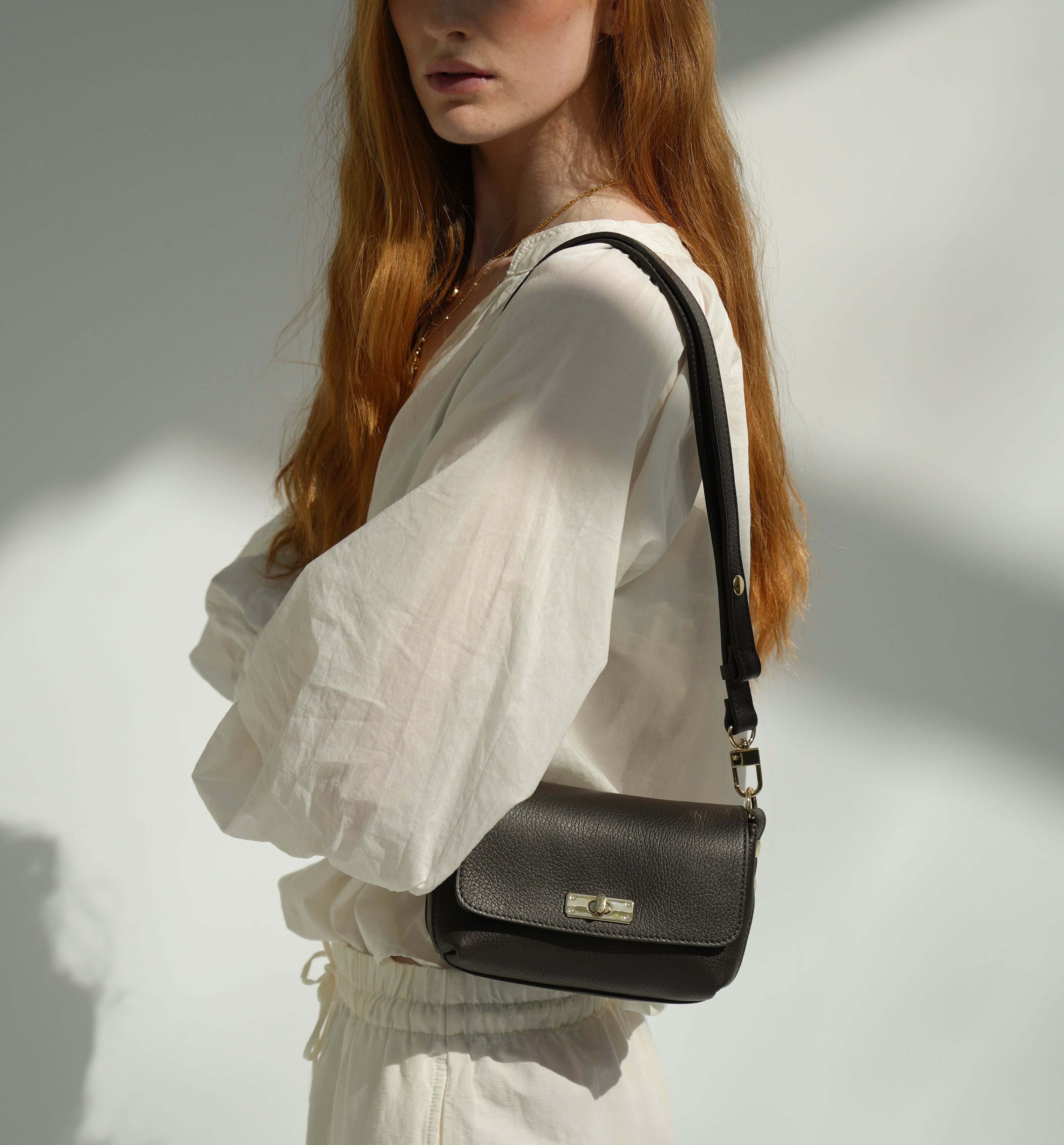 The Maisie Chocolate Leather Bag