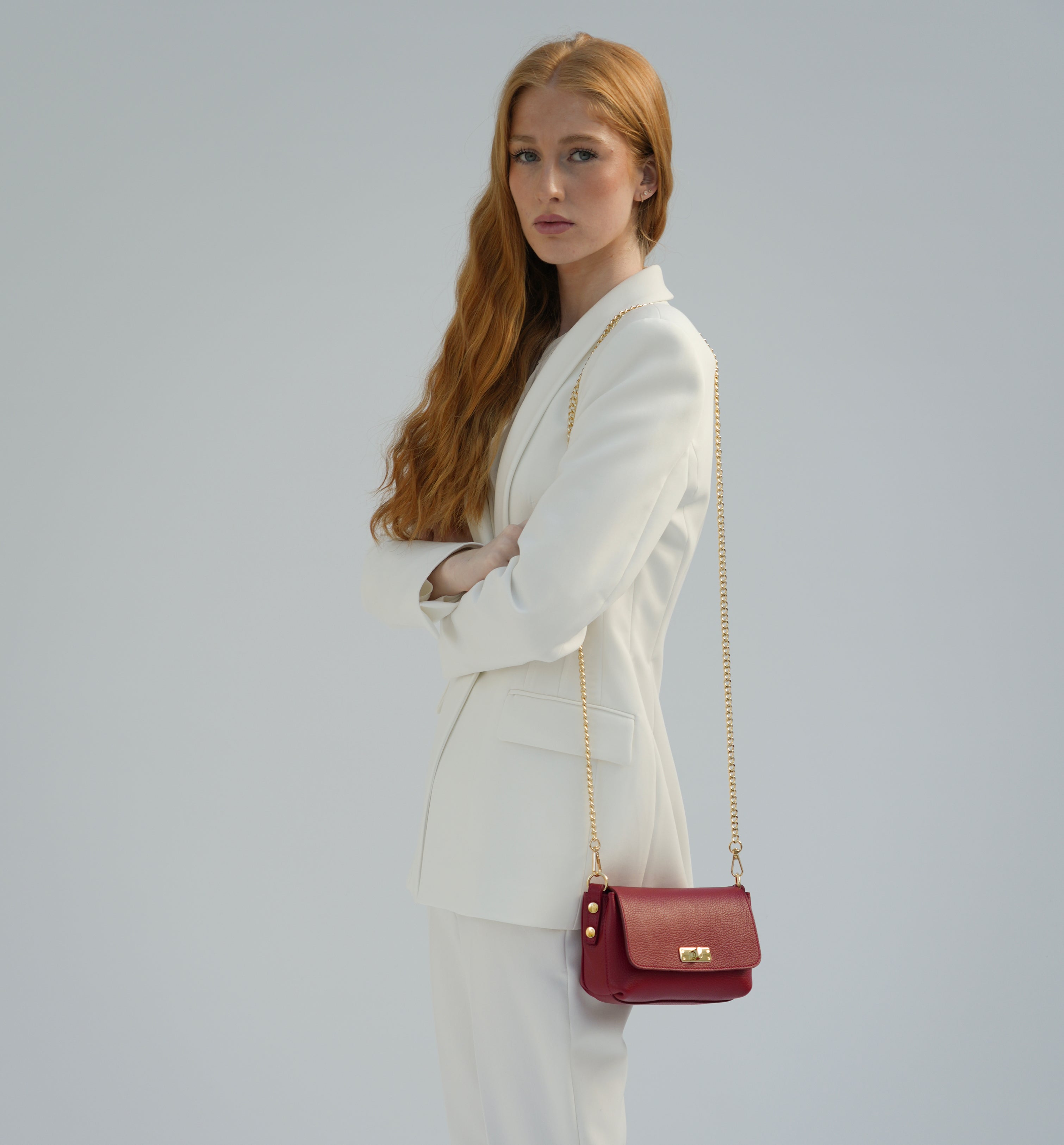 The Maisie Red Leather Bag