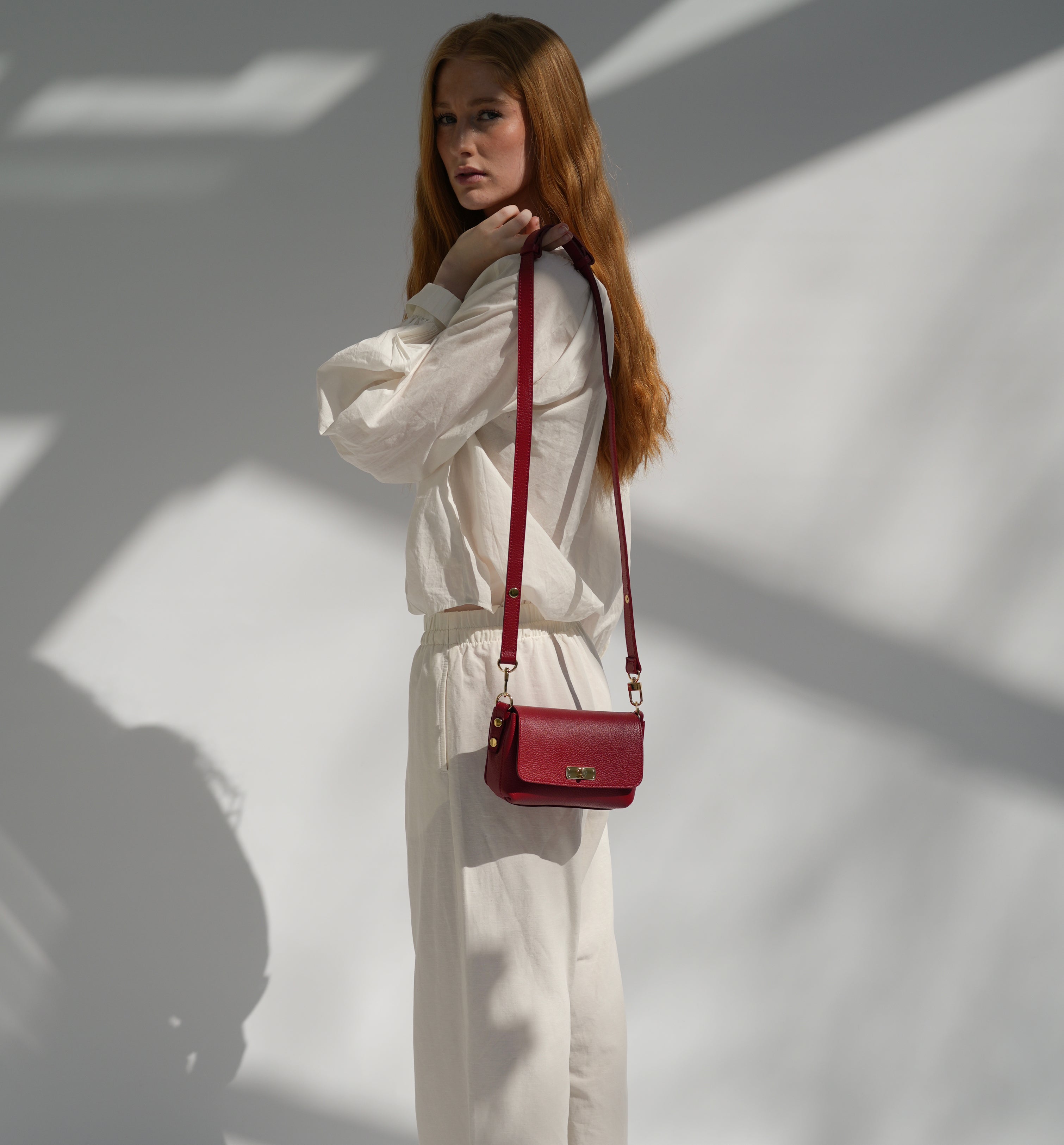 The Maisie Red Leather Bag