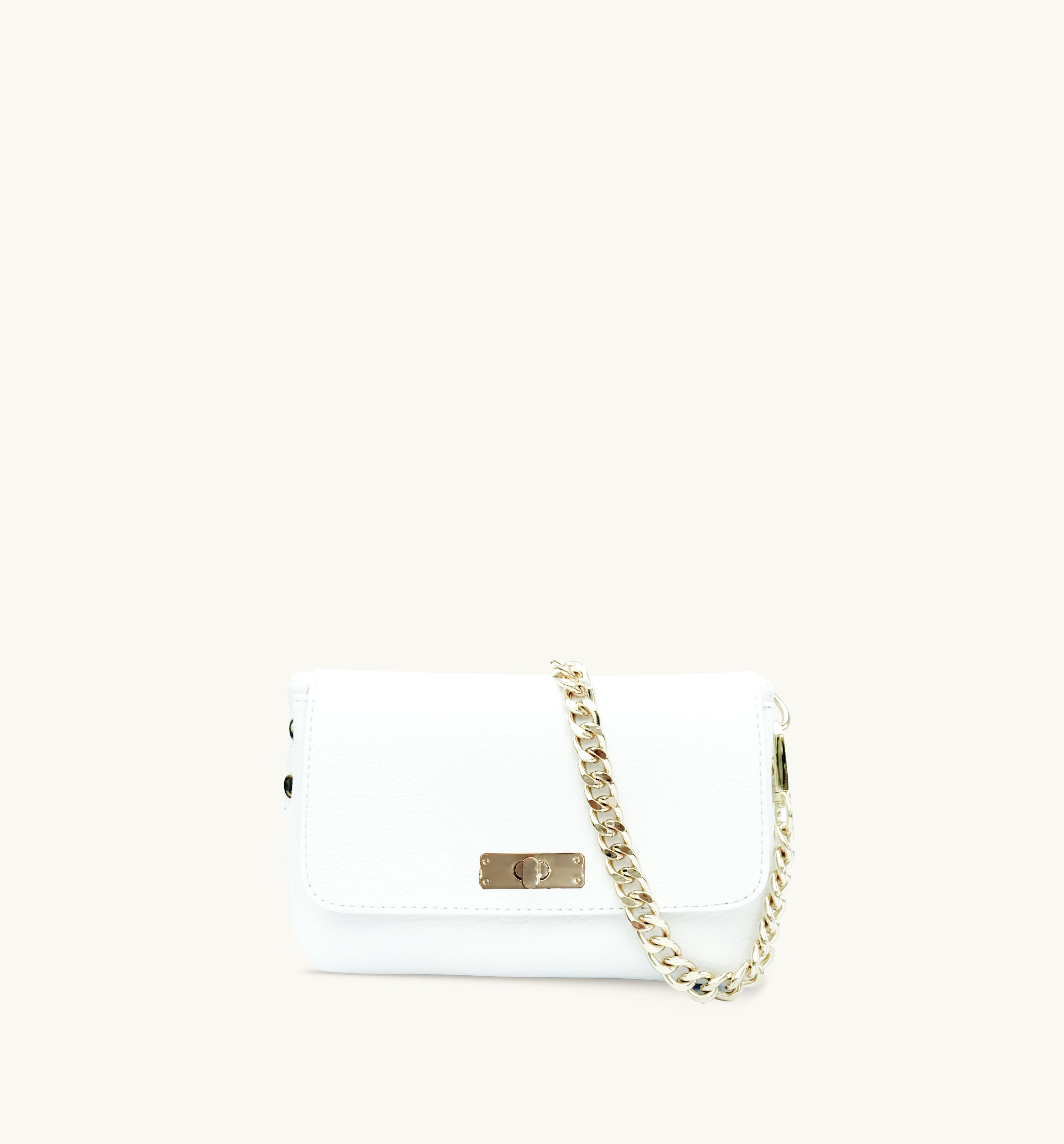 The Maisie White Leather Bag
