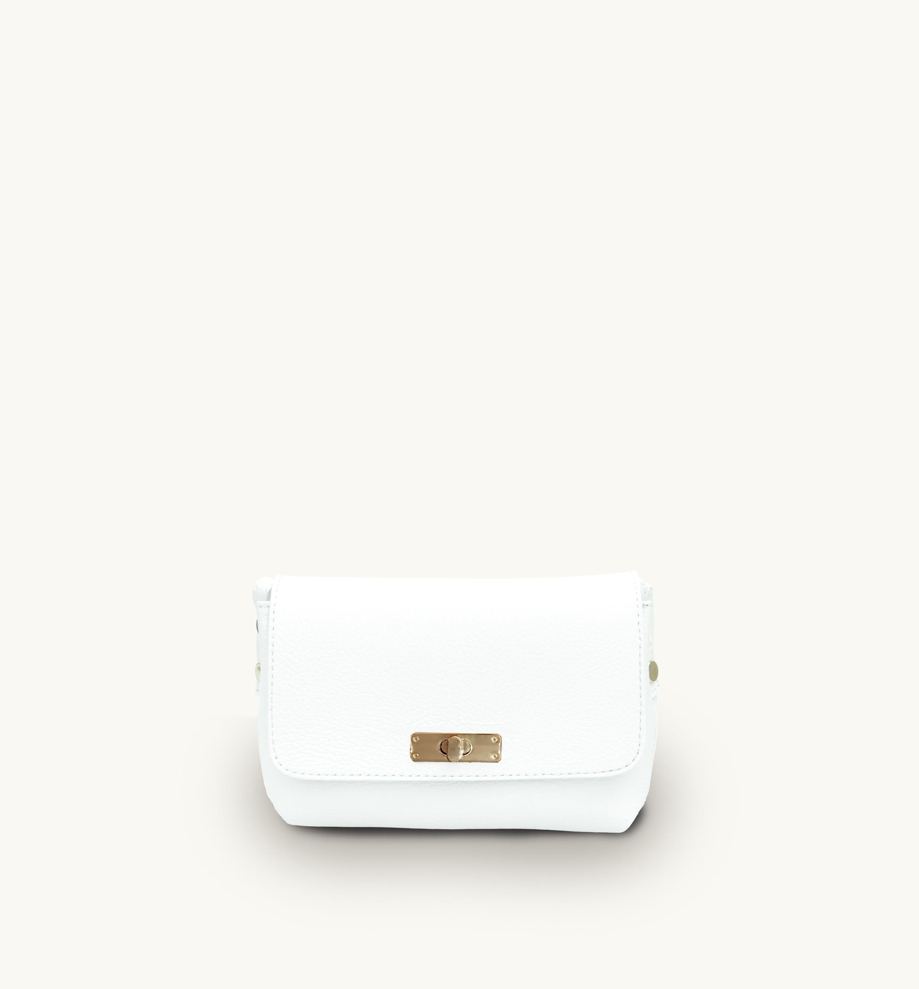 The Maisie White Leather Bag