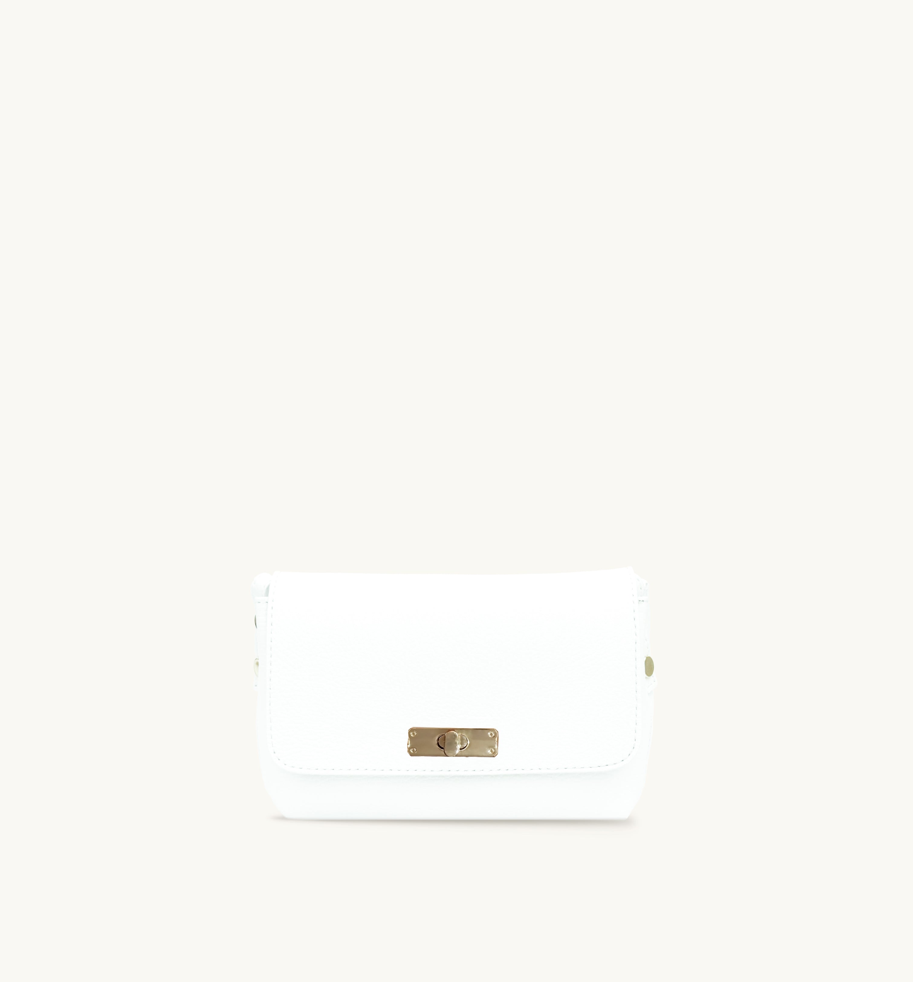 The Maisie White Leather Bag