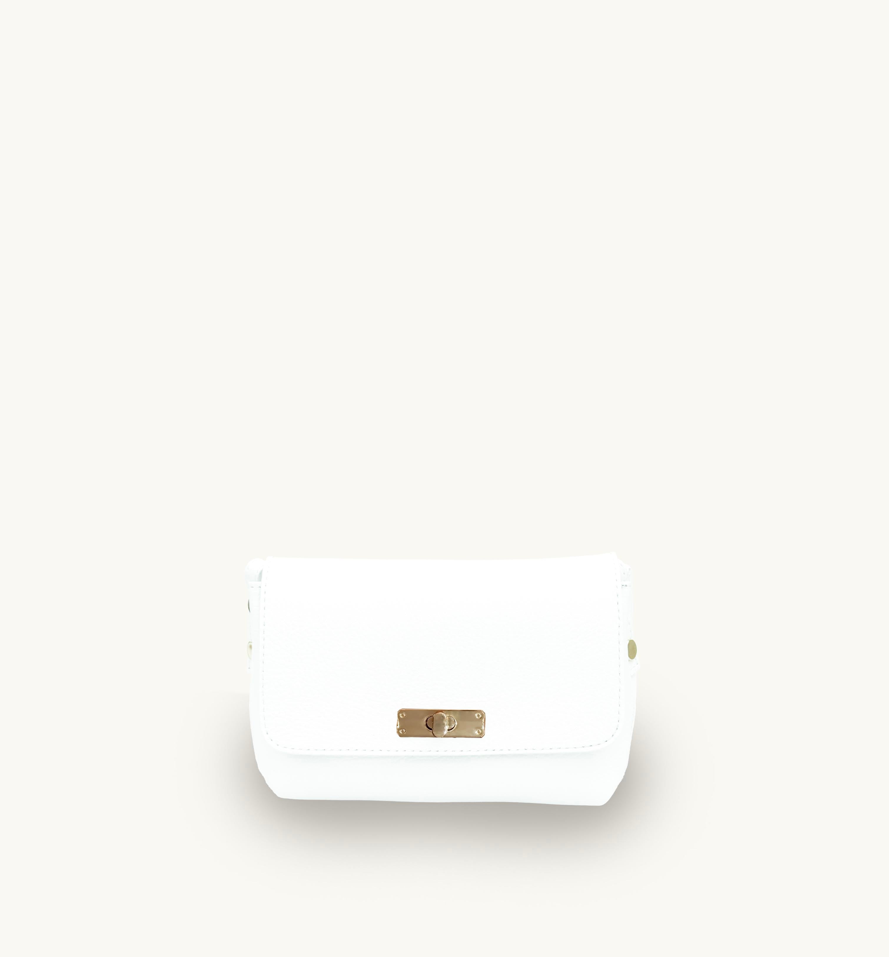 The Maisie White Leather Bag