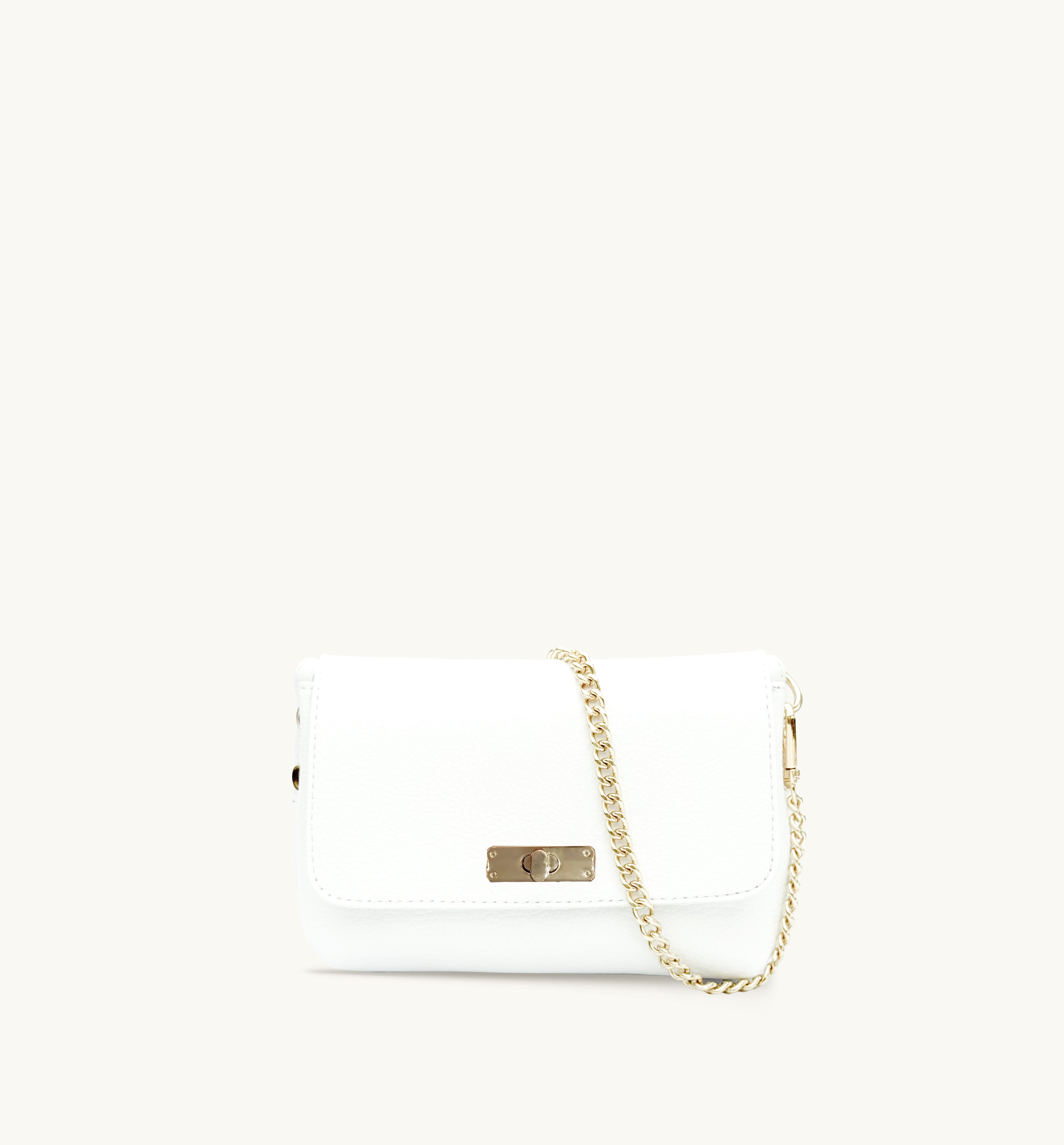 The Maisie White Leather Bag
