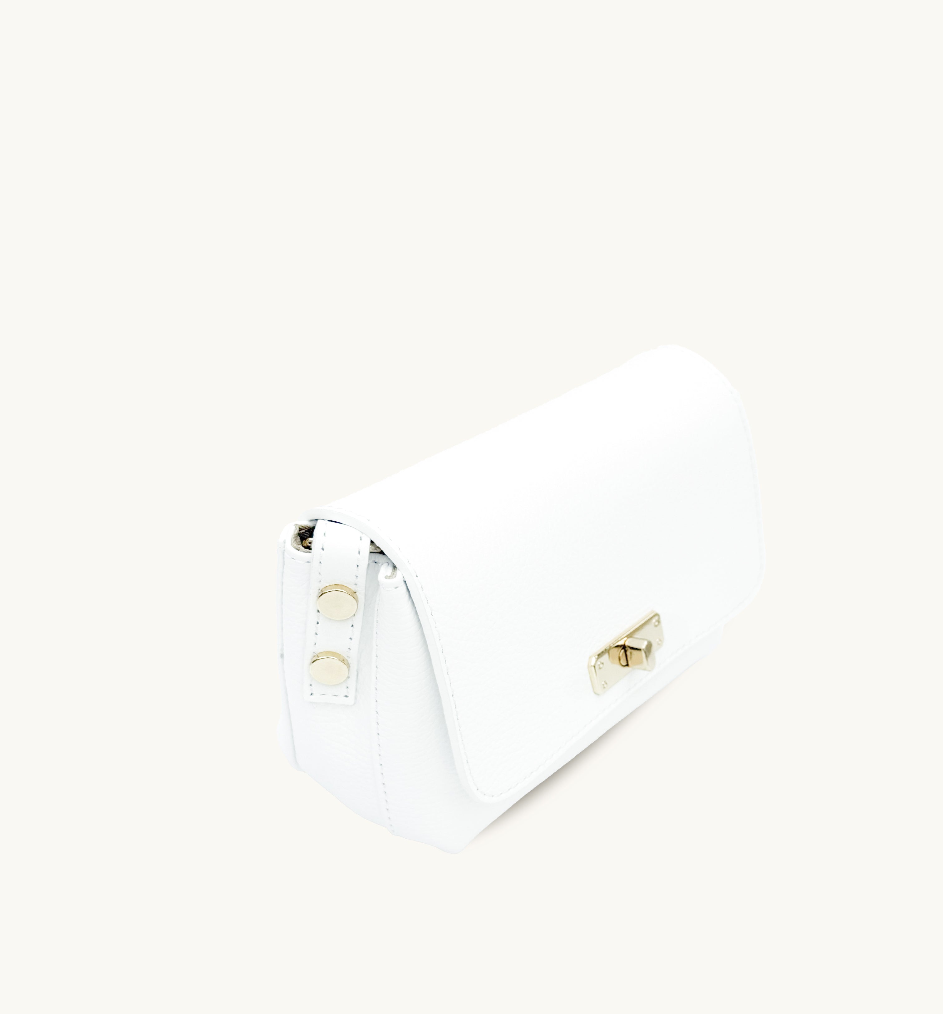 The Maisie White Leather Bag