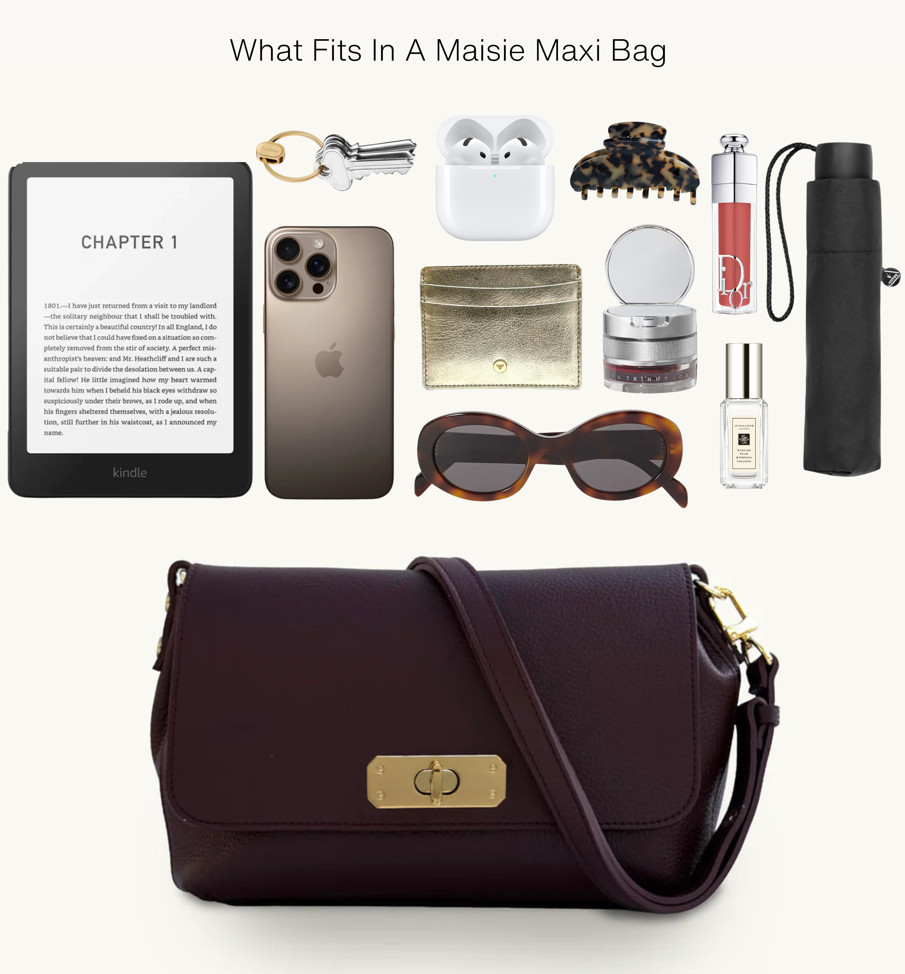 The Maisie Maxi Mink Leather Bag