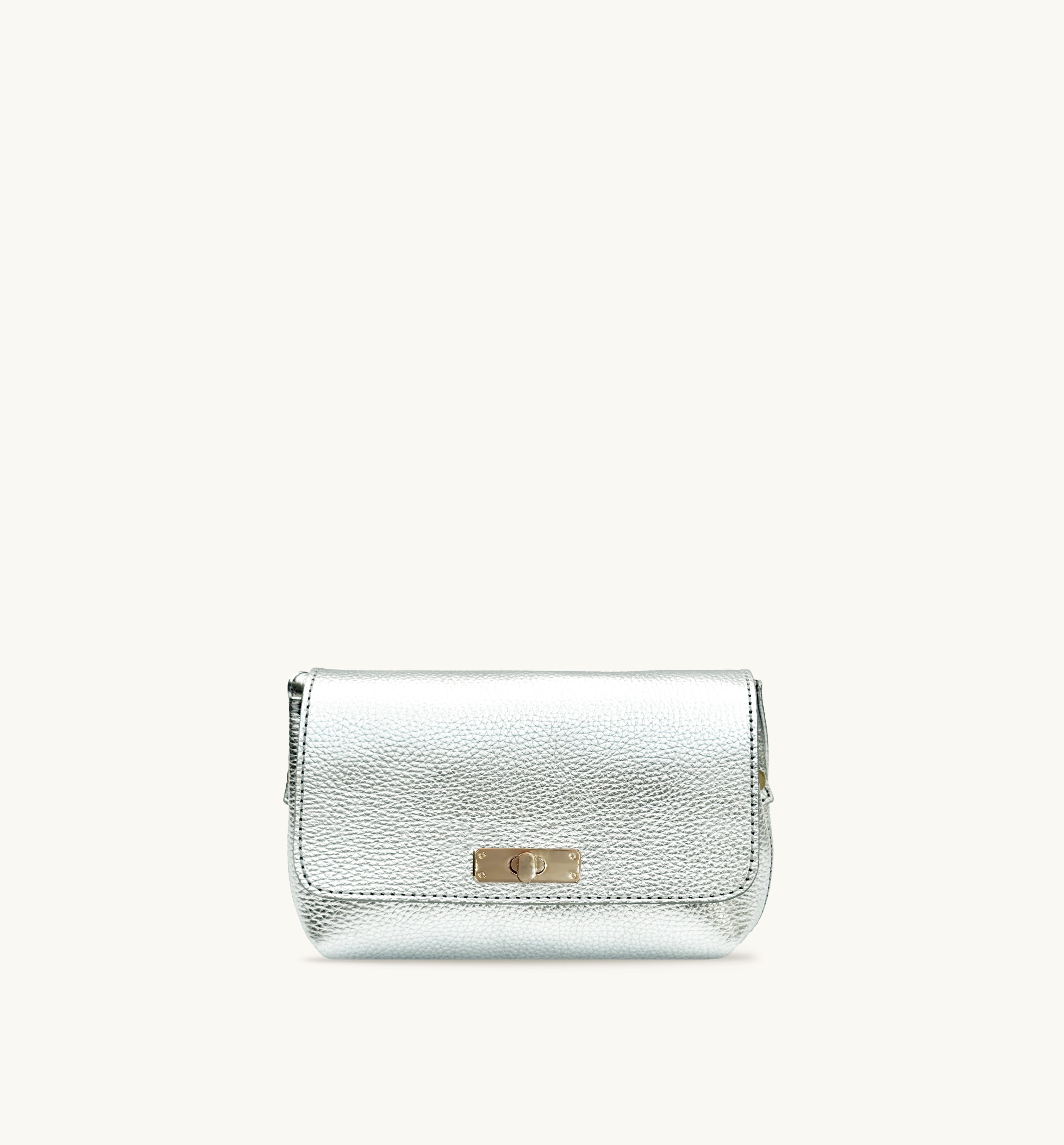 The Maisie Silver Leather Bag