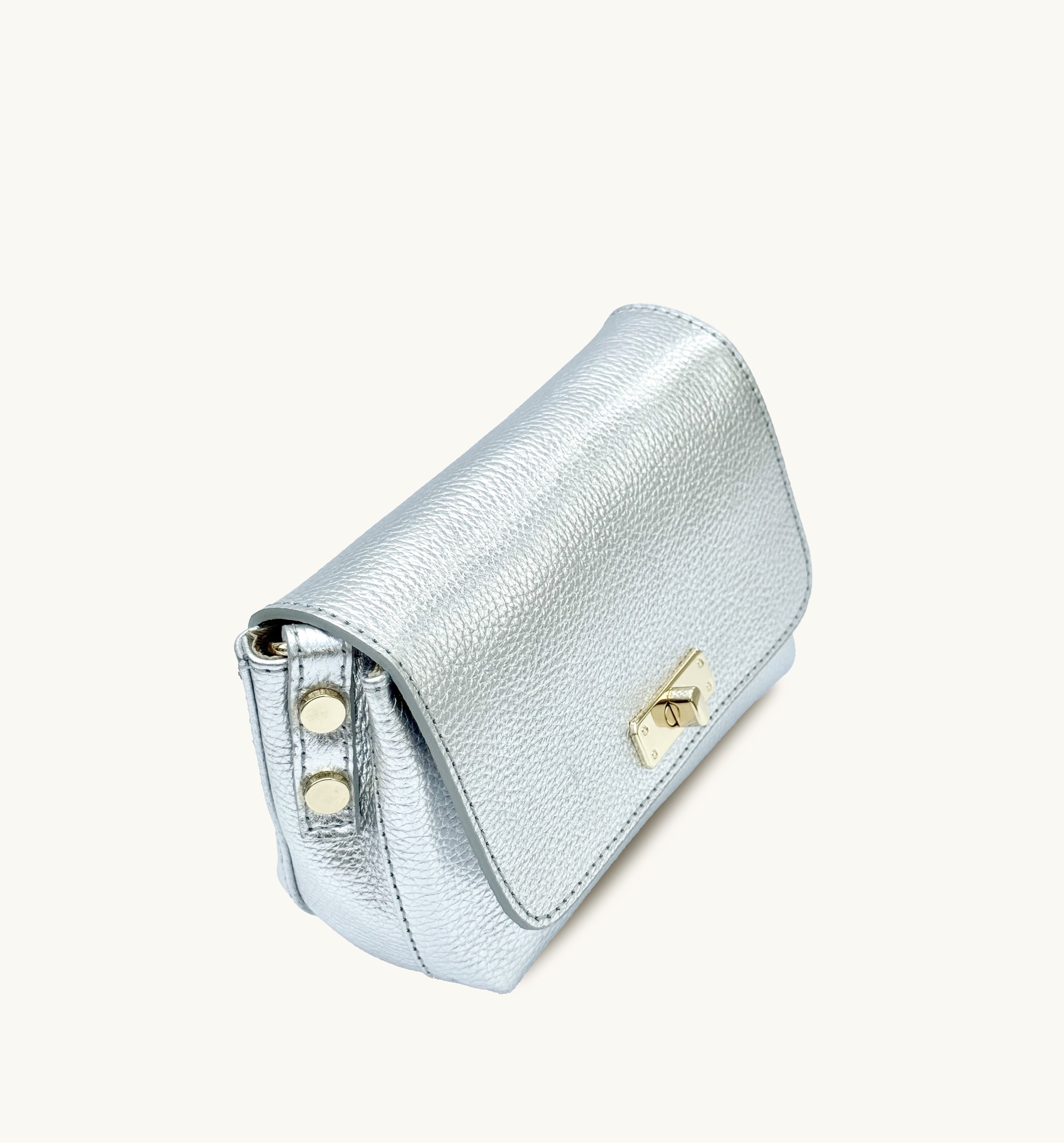 The Maisie Silver Leather Bag