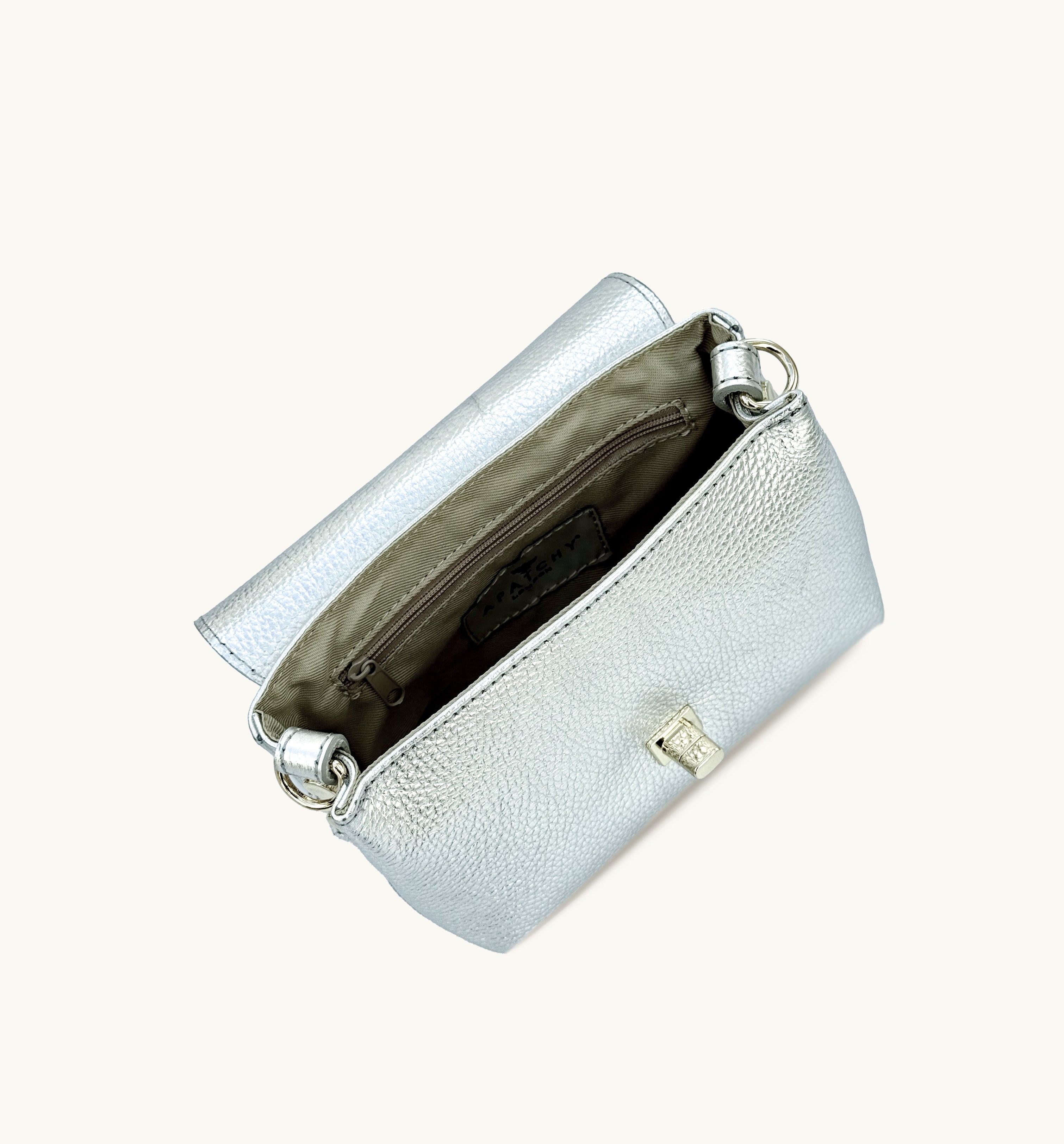 The Maisie Silver Leather Bag