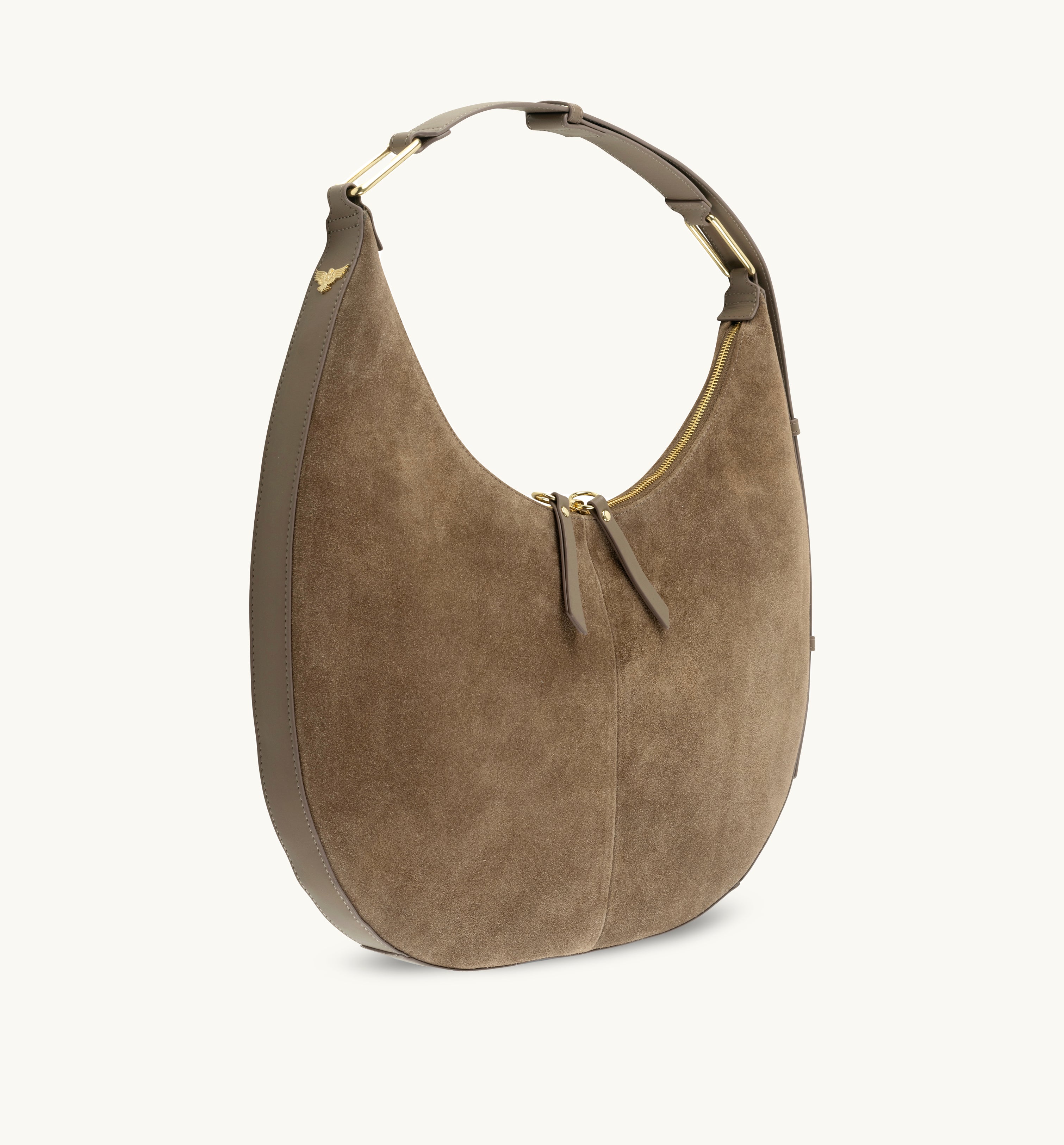 The Nora Mushroom Suede Bag