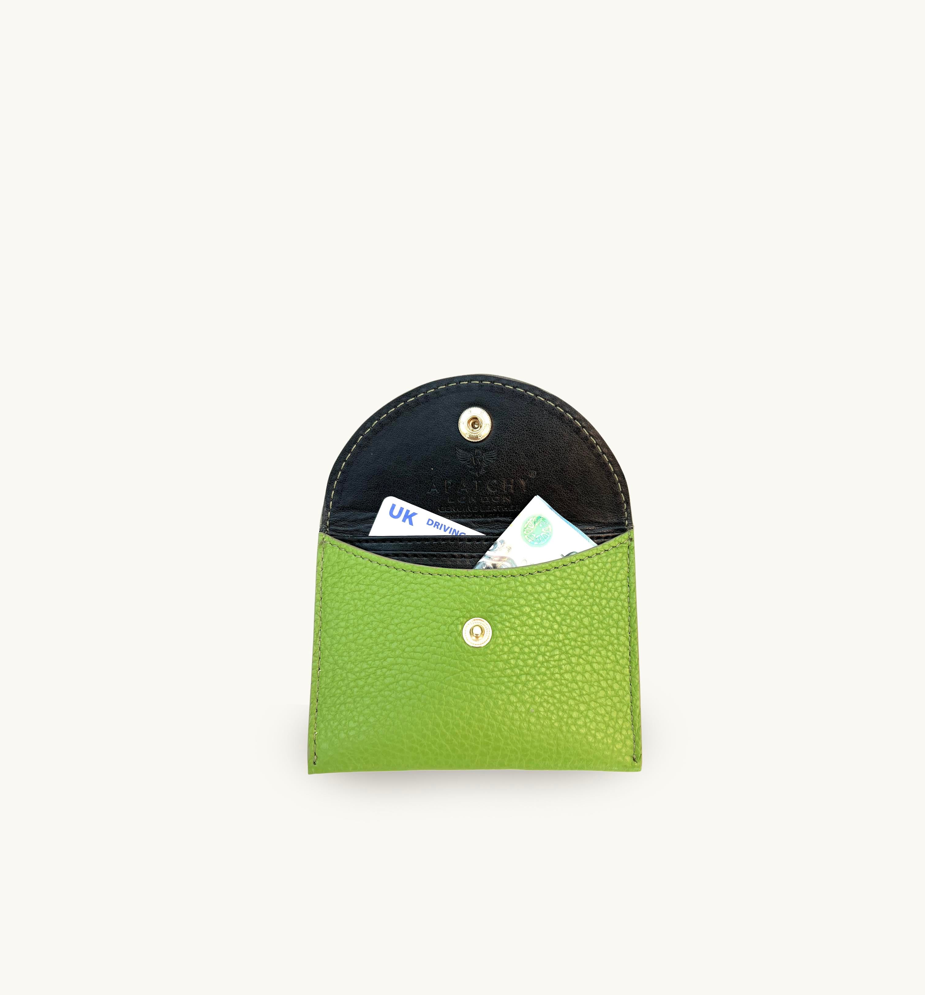 Lime Green Leather Purse
