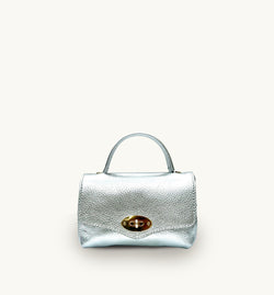 The Rachel Silver Leather Bag