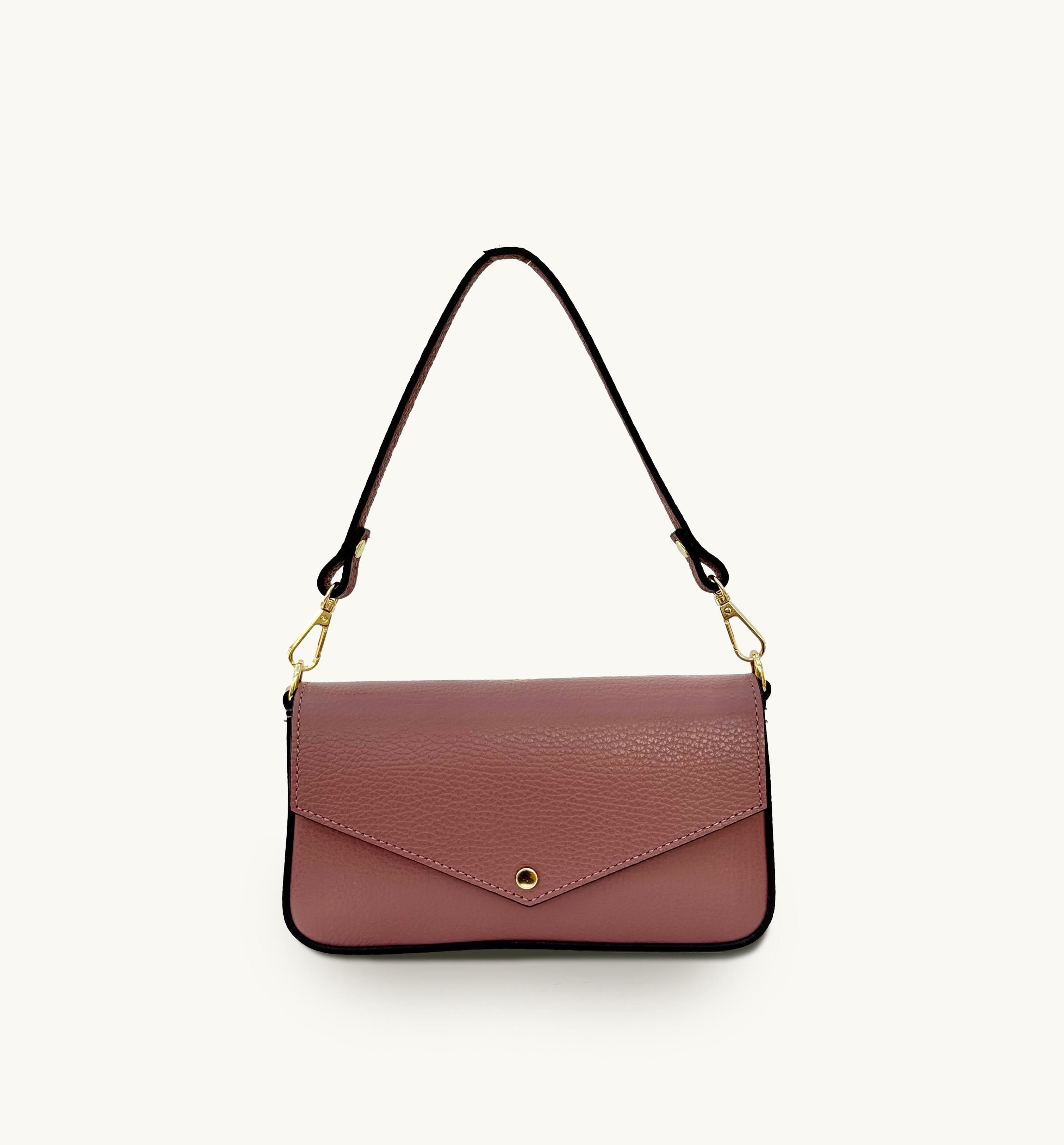 The Munro Antique Rose Leather Shoulder Bag