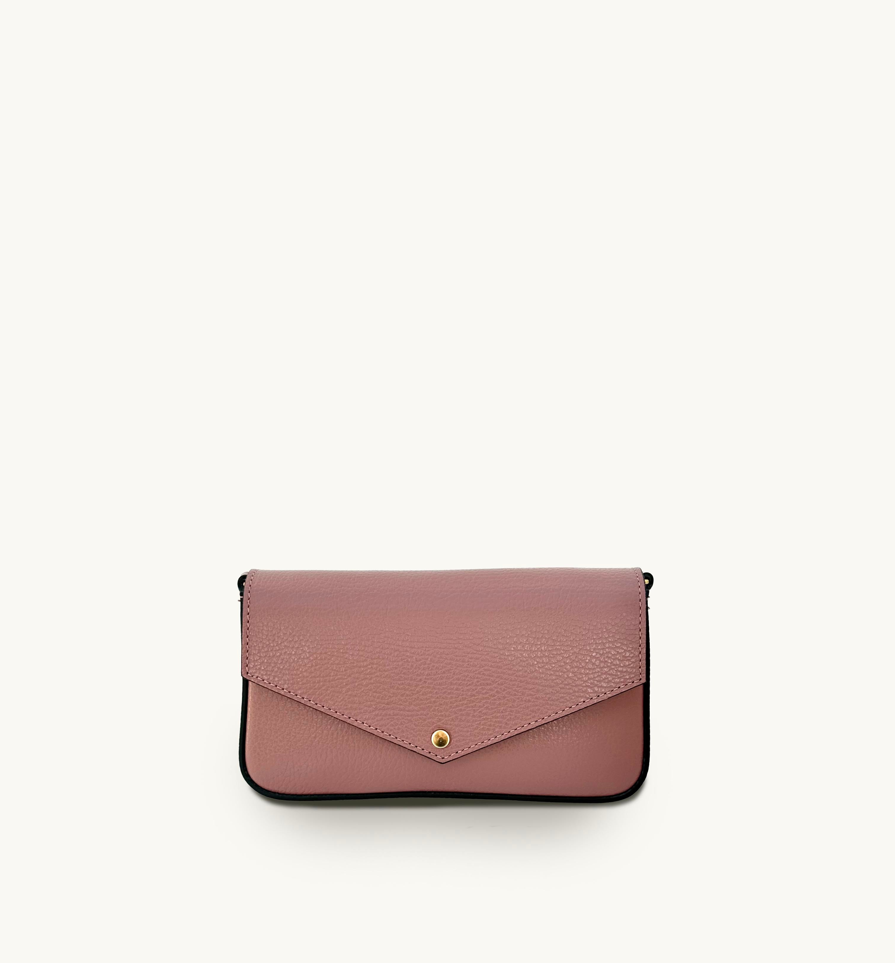 The Munro Antique Rose Leather Shoulder Bag