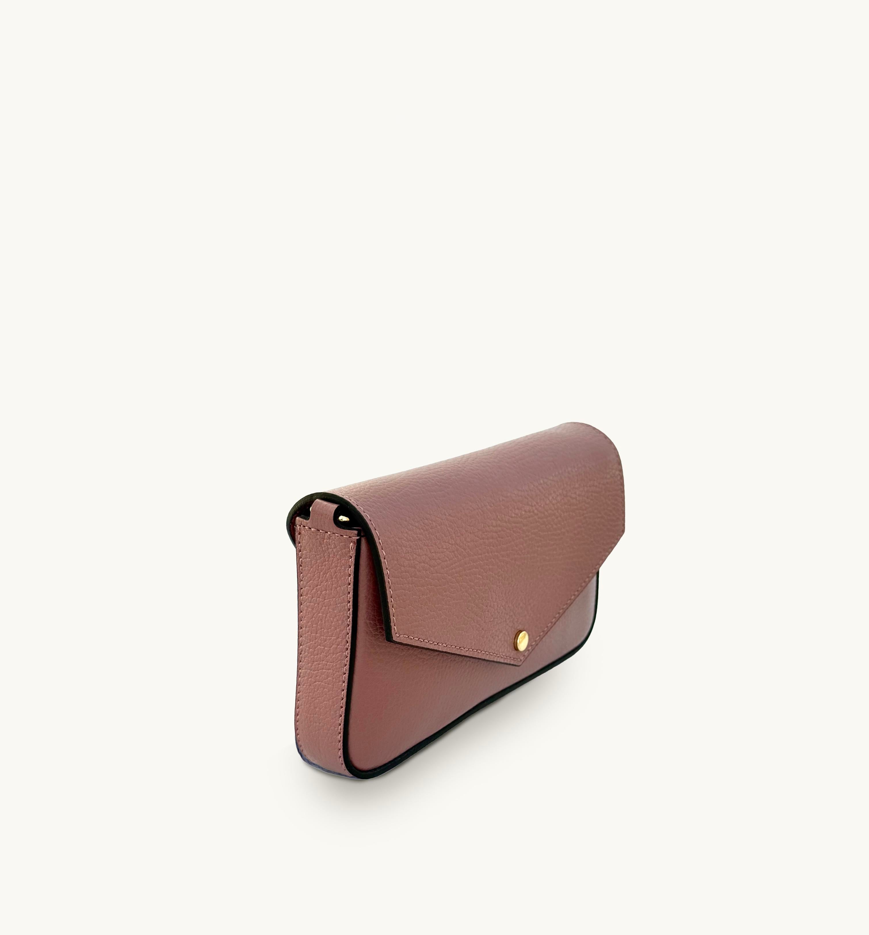 The Munro Antique Rose Leather Shoulder Bag