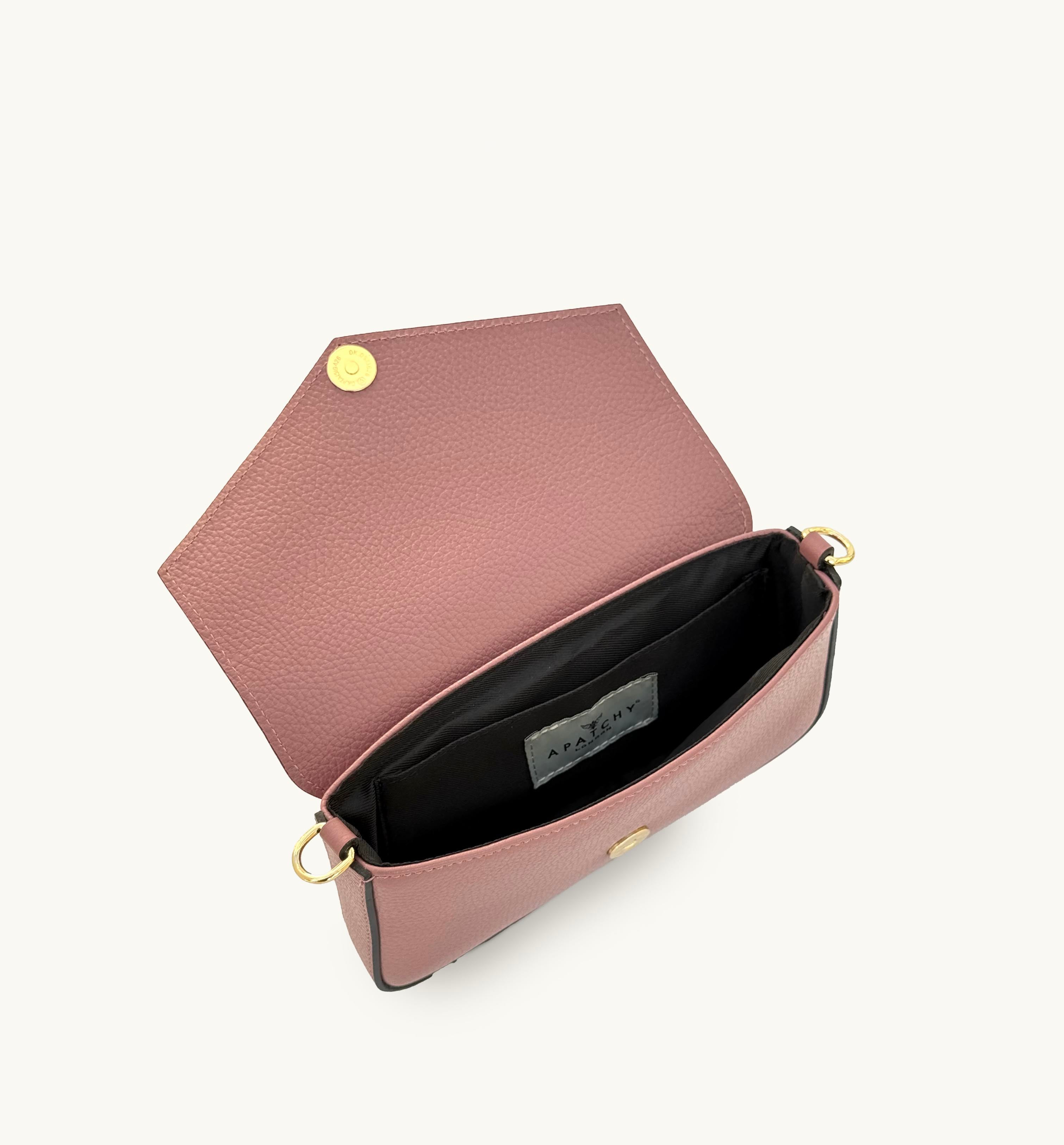 The Munro Antique Rose Leather Shoulder Bag