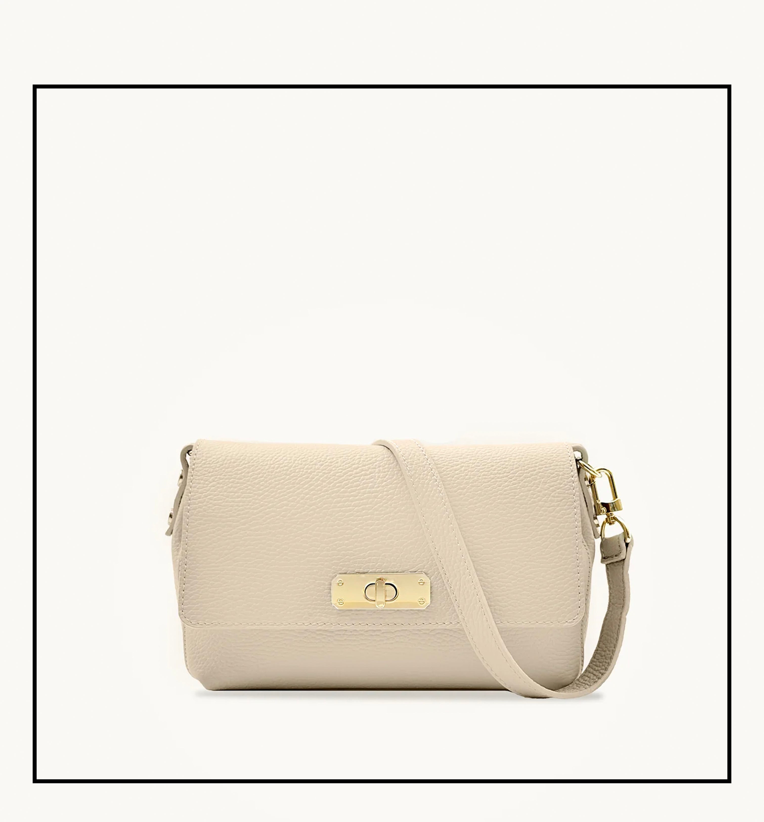 The Maisie Midi Stone Leather Bag