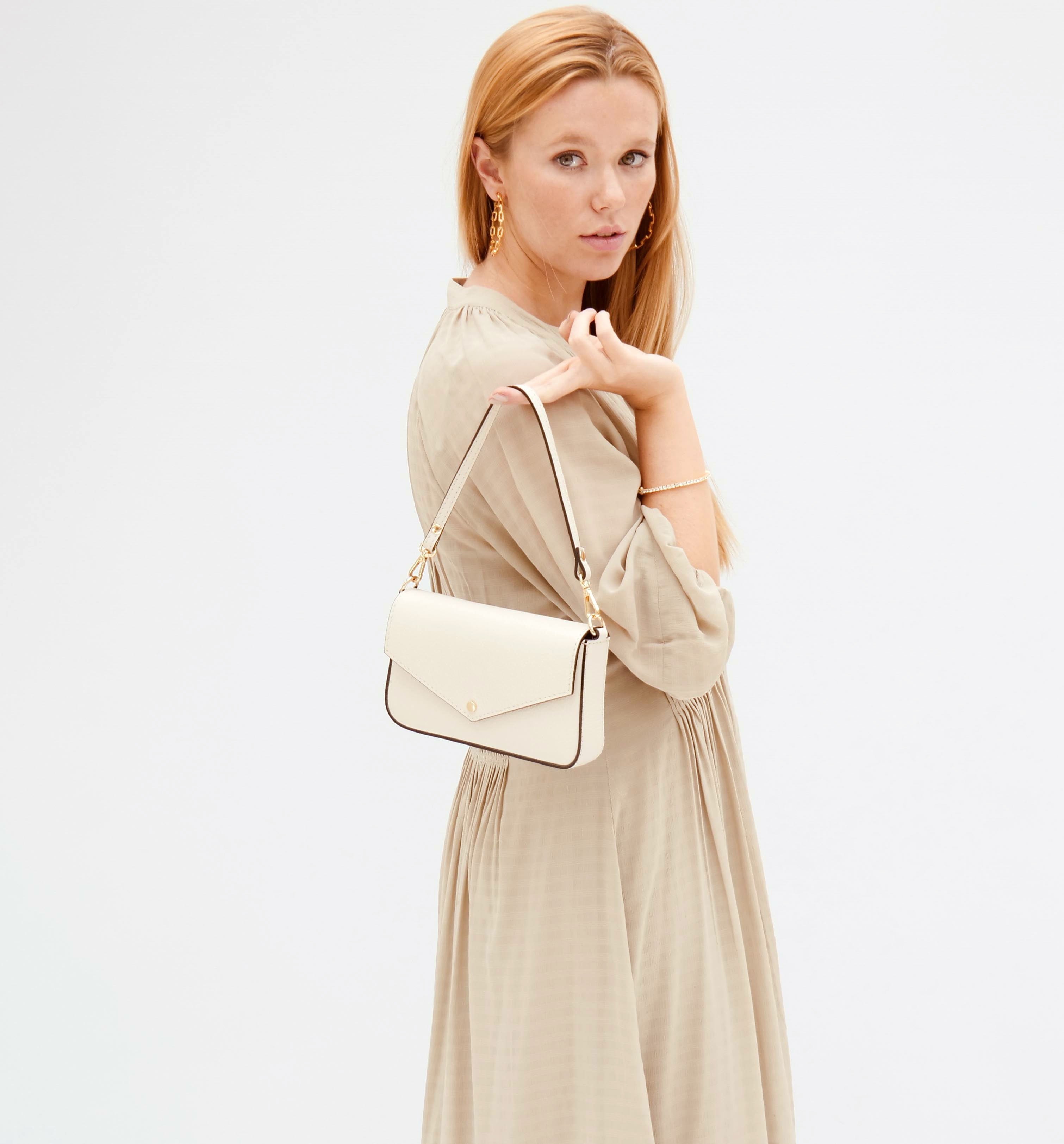 The Munro Stone Leather Shoulder Bag