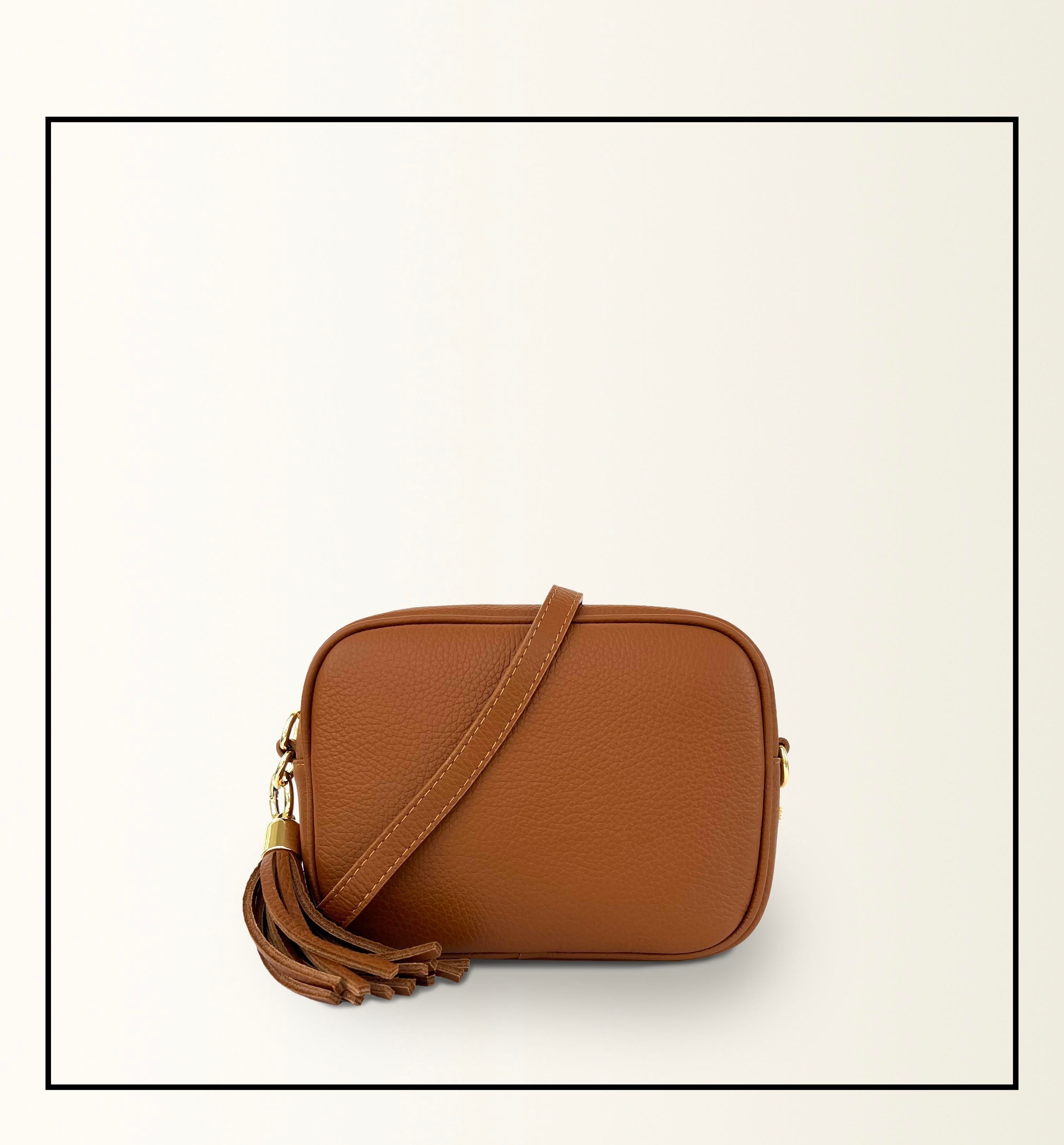 The Tassel Tan Leather Crossbody Bag