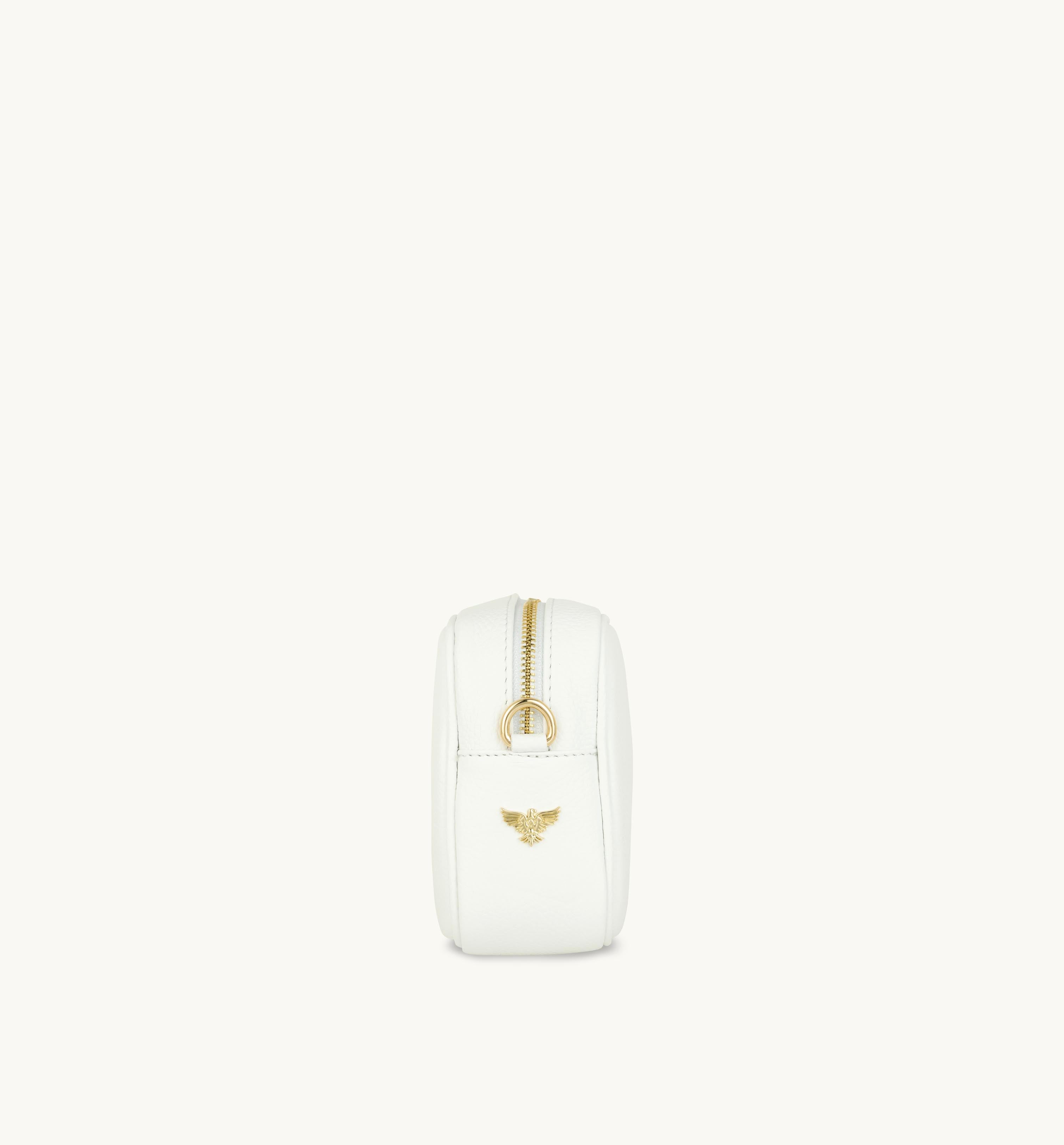 The Tassel White Leather Crossbody Bag