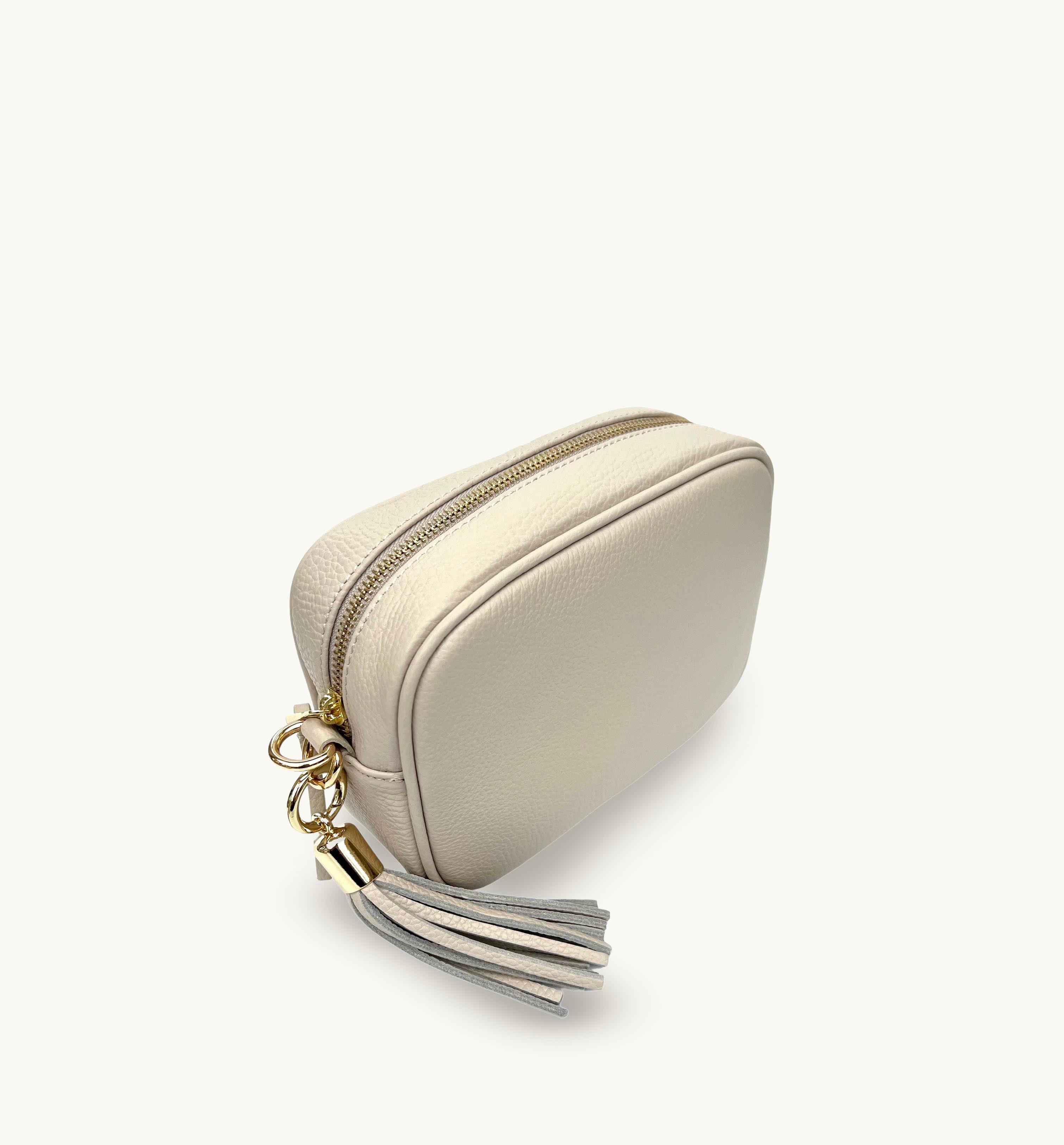 The Tassel Stone Leather Crossbody Bag