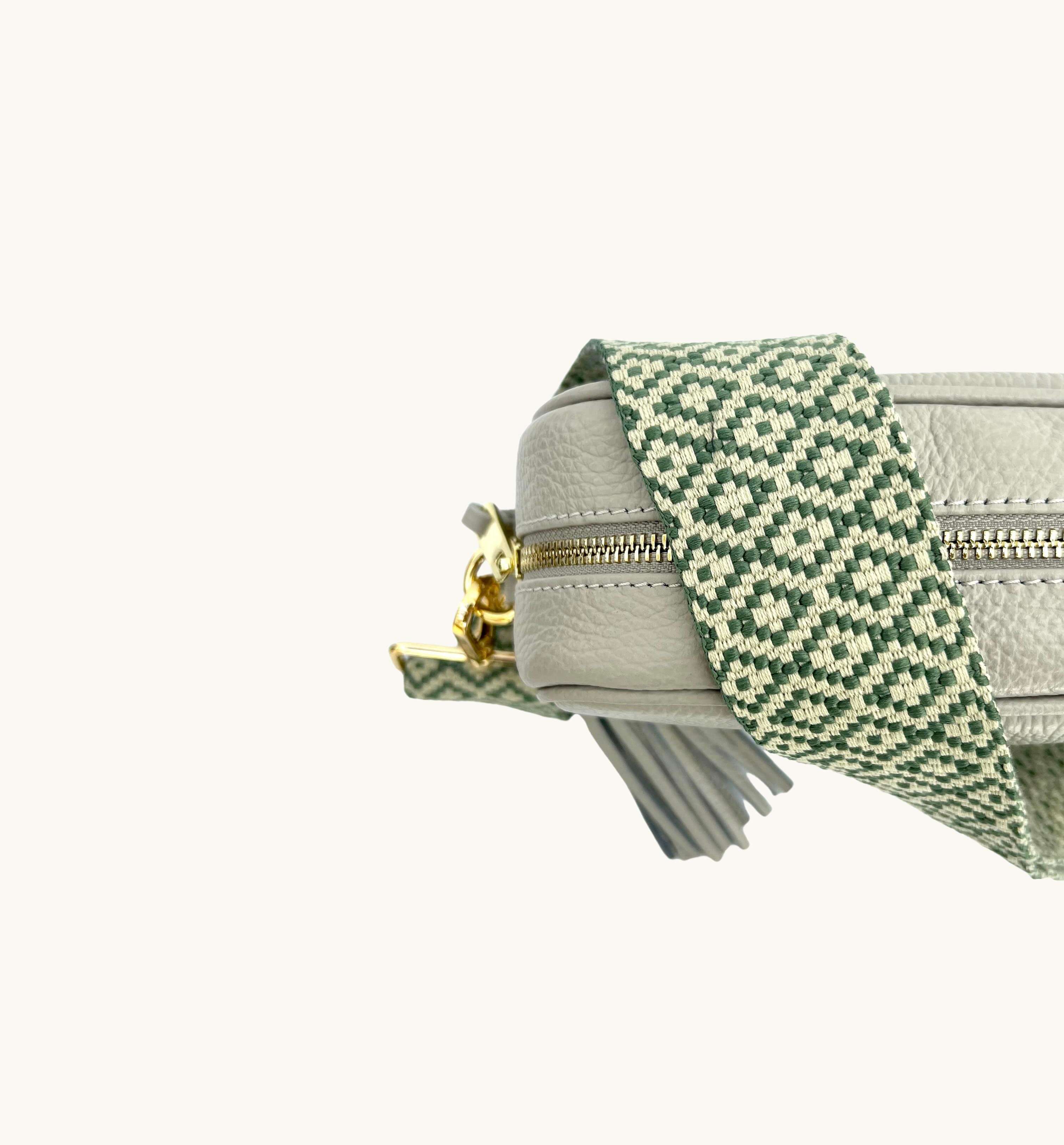 Pistachio Cross-Stitch Strap
