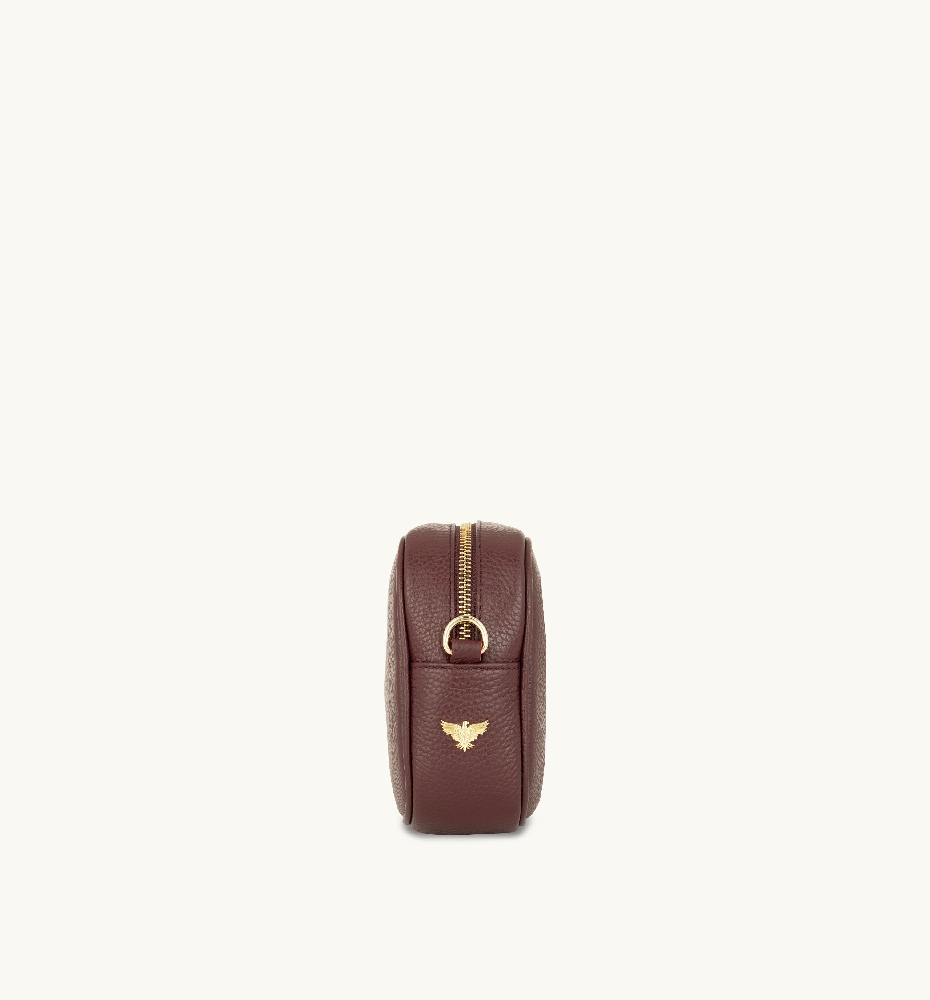 The Tassel Burgundy Leather Crossbody Bag