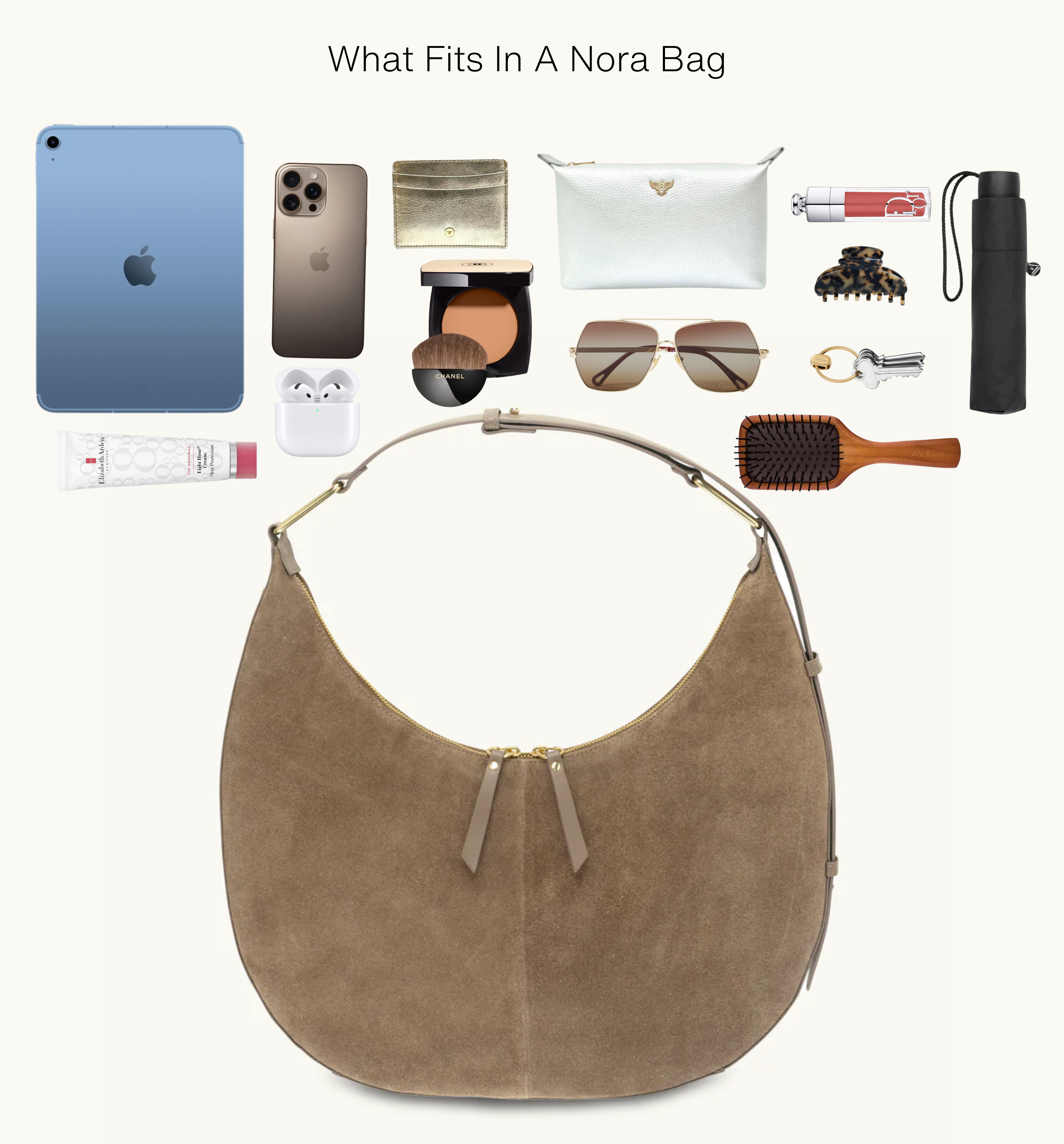 The Nora Black Suede Bag