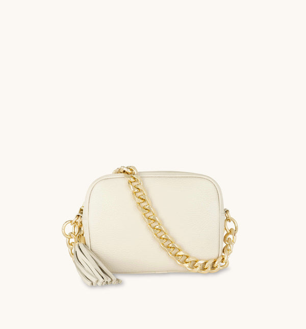 Apatchy London Stone Tassel Bag With Chain Strap