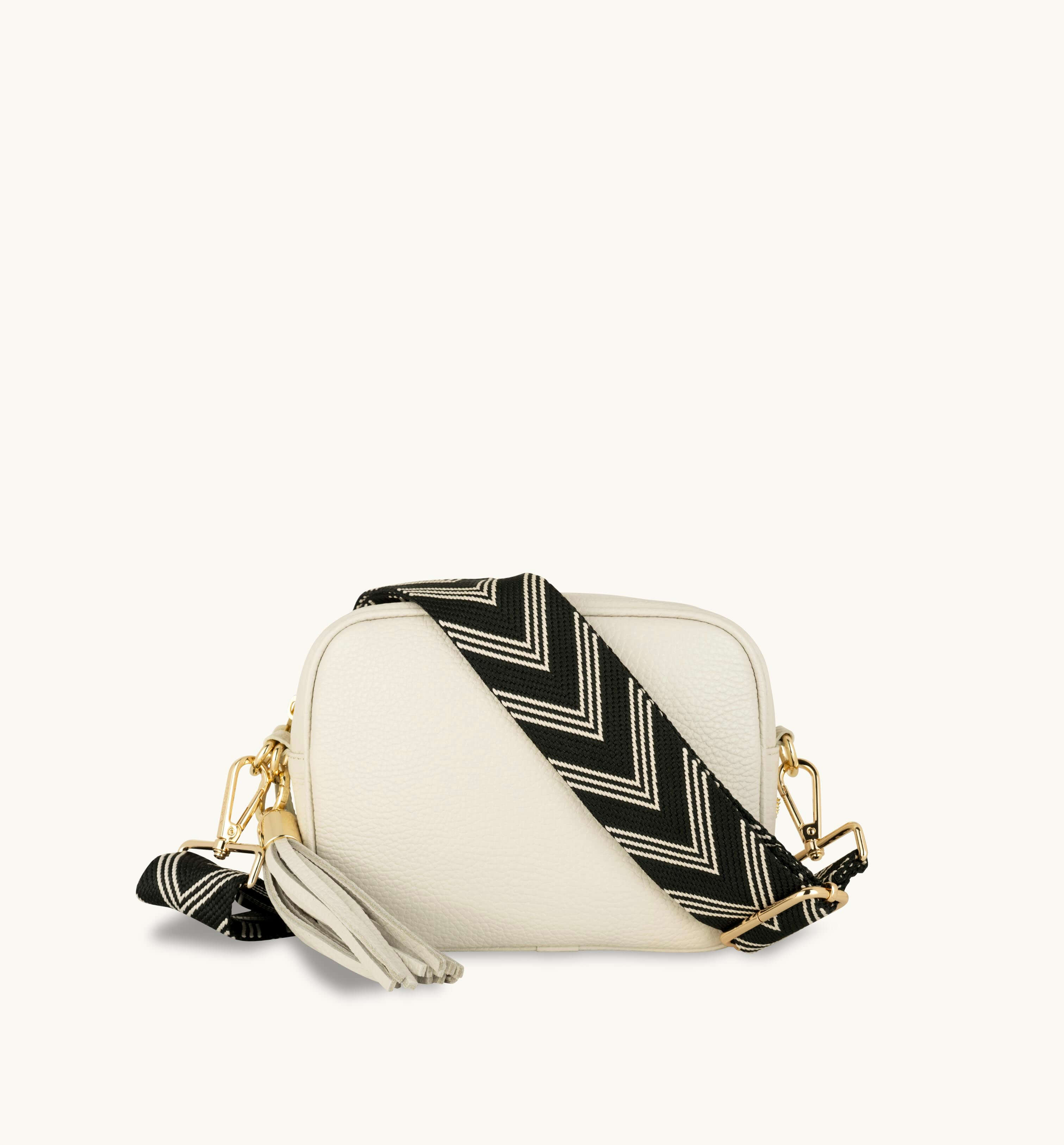 Stone Tassel Bag With Stone Arrows Strap