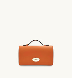 The Amelia Orange Leather Bag