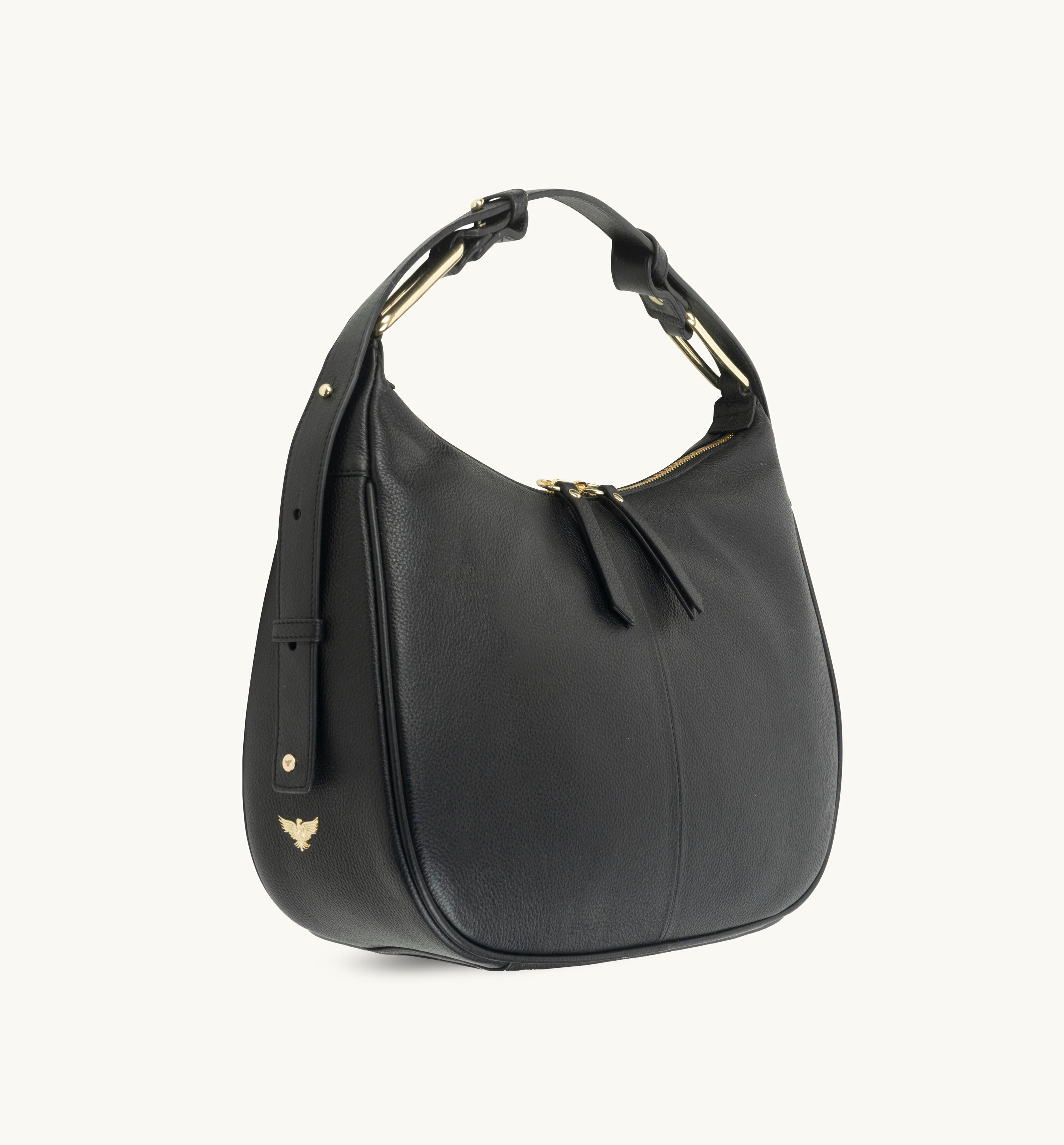 The Charlie Black Leather Bag