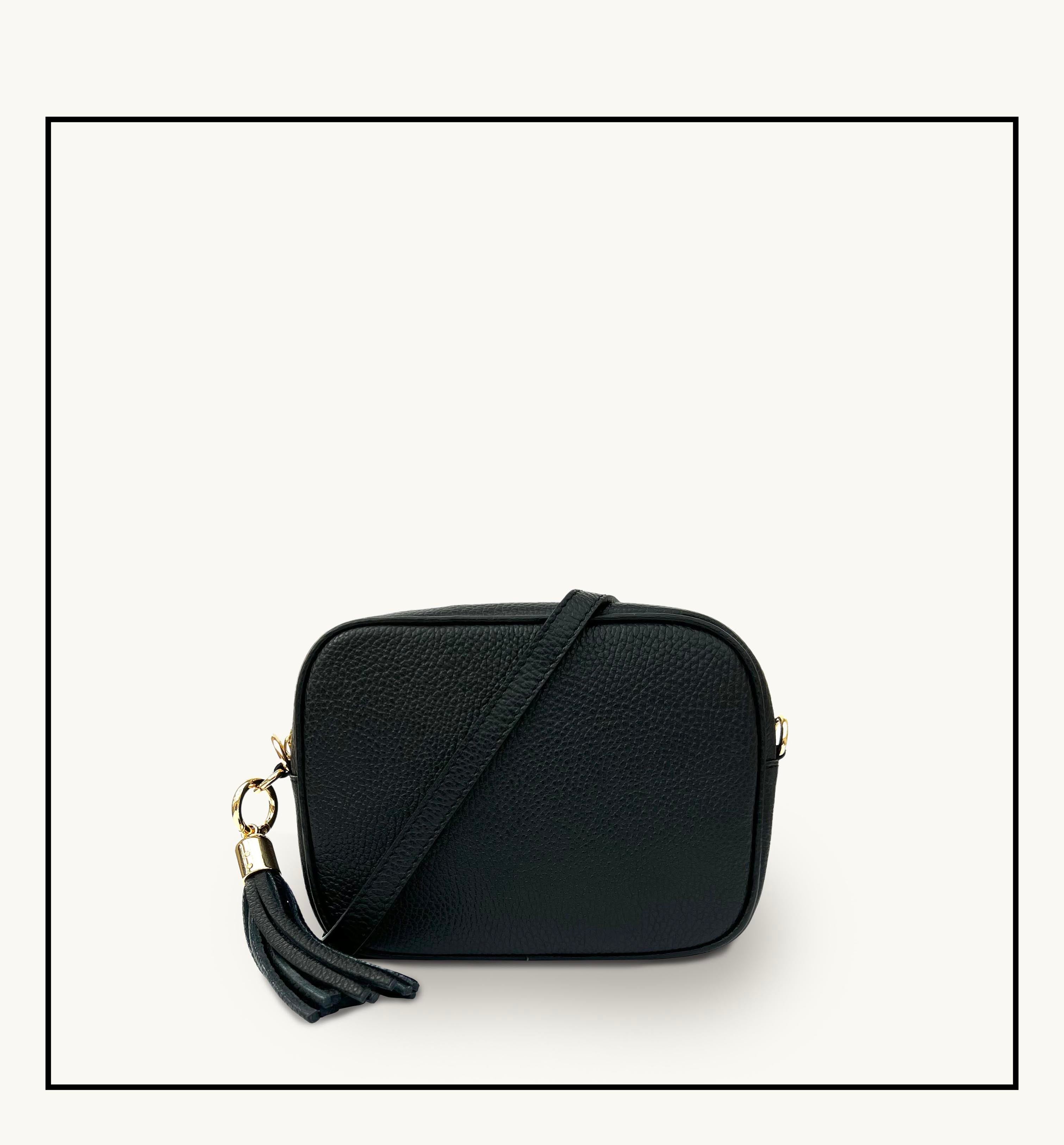 The Tassel Black Leather Crossbody Bag