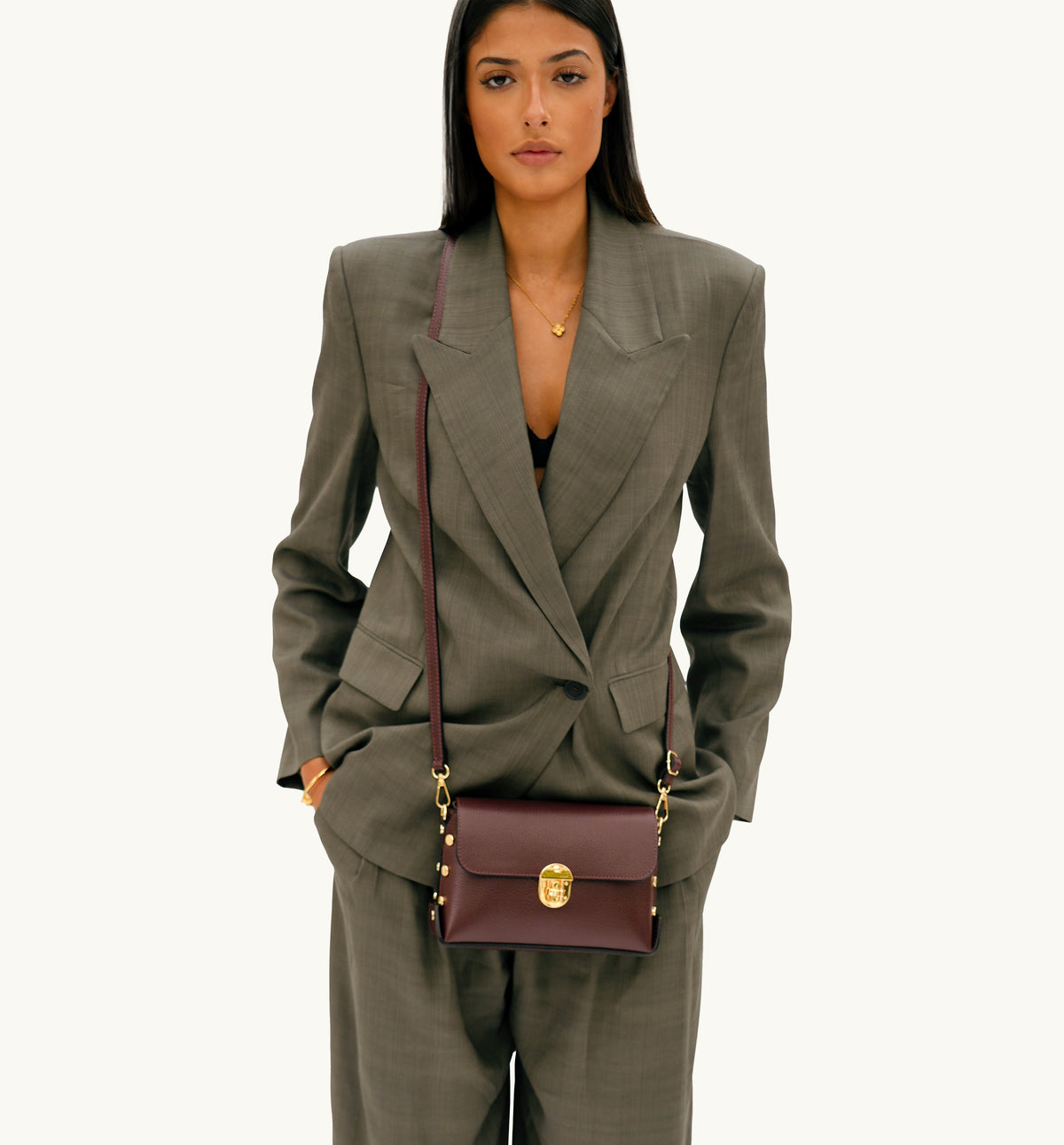 The Bloxsome Leather Crossbody Bag