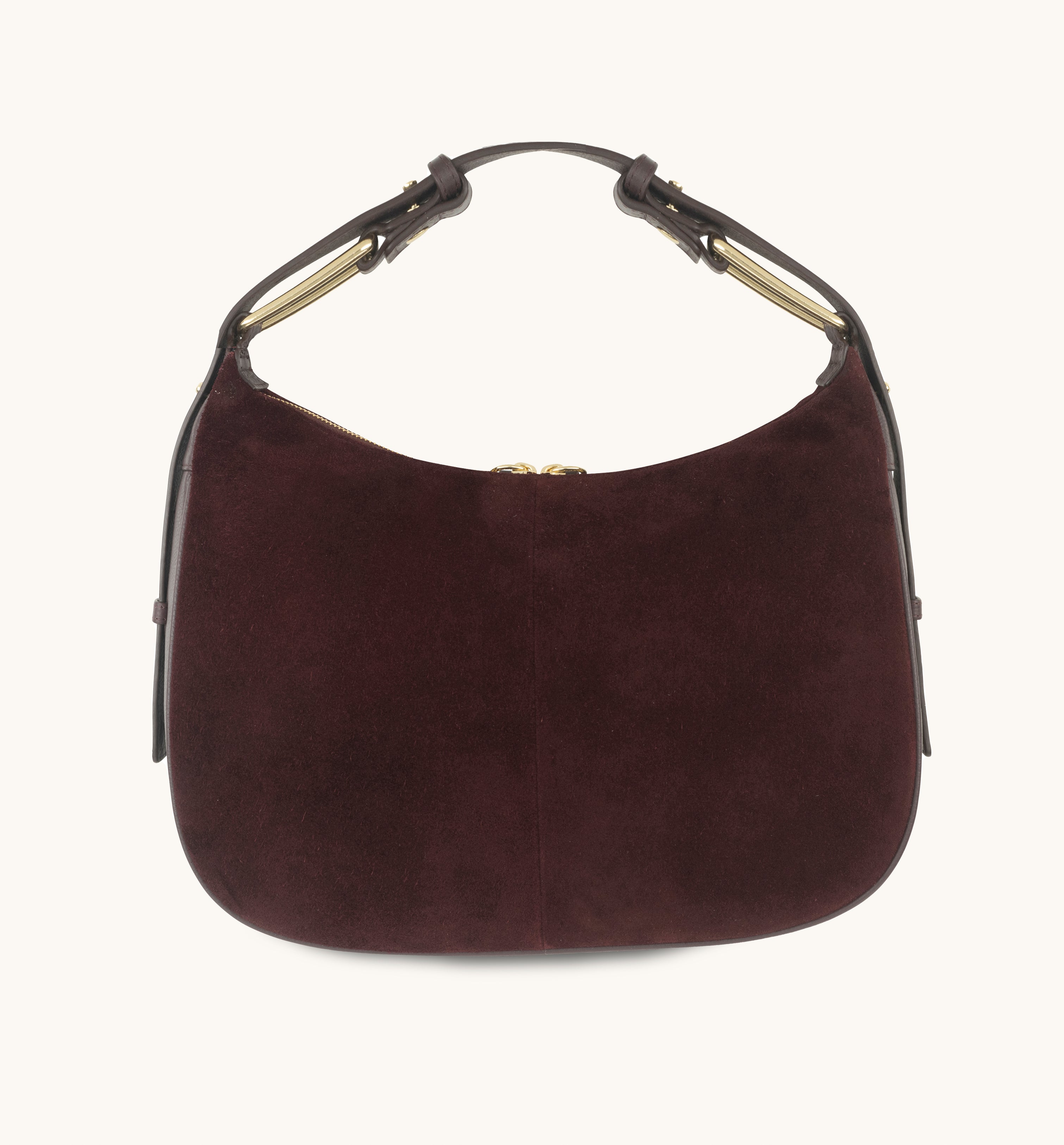 The Charlie Burgundy Suede Bag