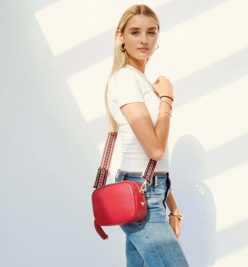 Benson Convertible Hobo Crossbody in Red