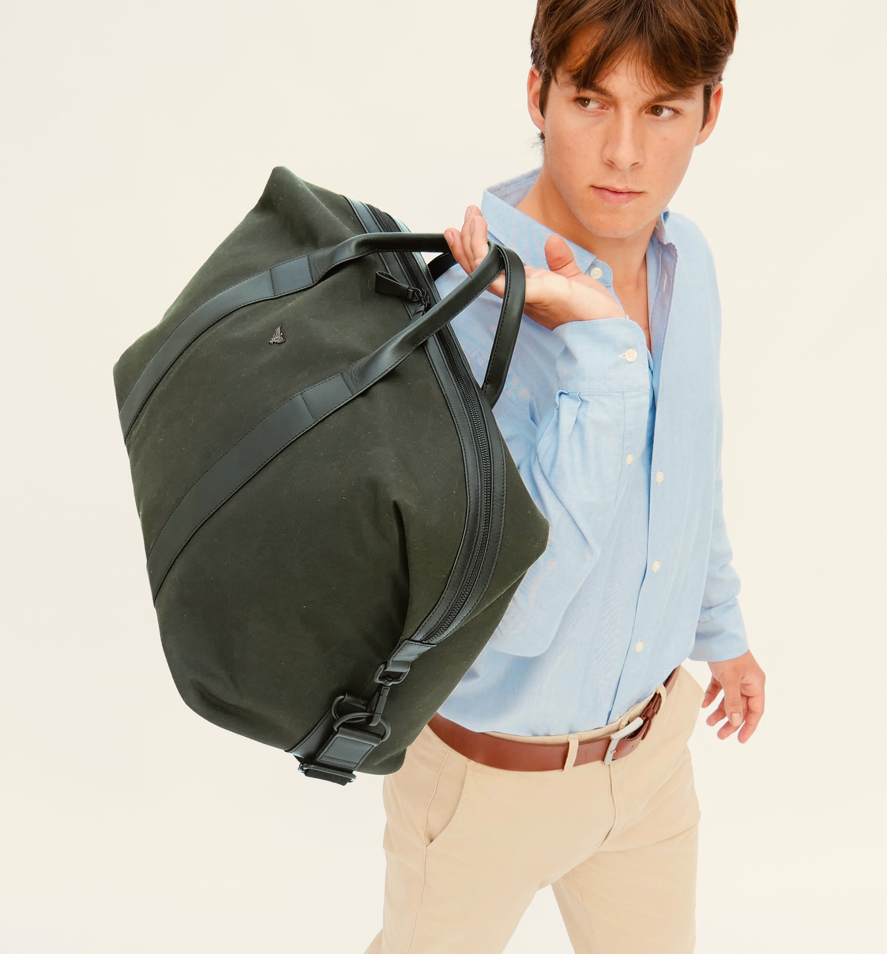 The Cavendish Waxed Canvas & Leather Weekender