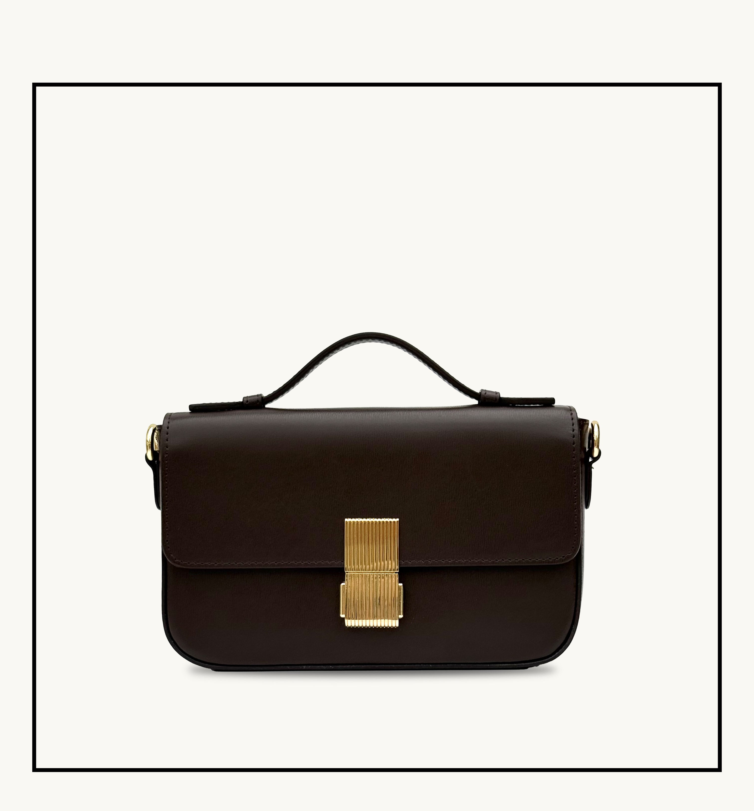 The Flora Chocolate Leather Bag