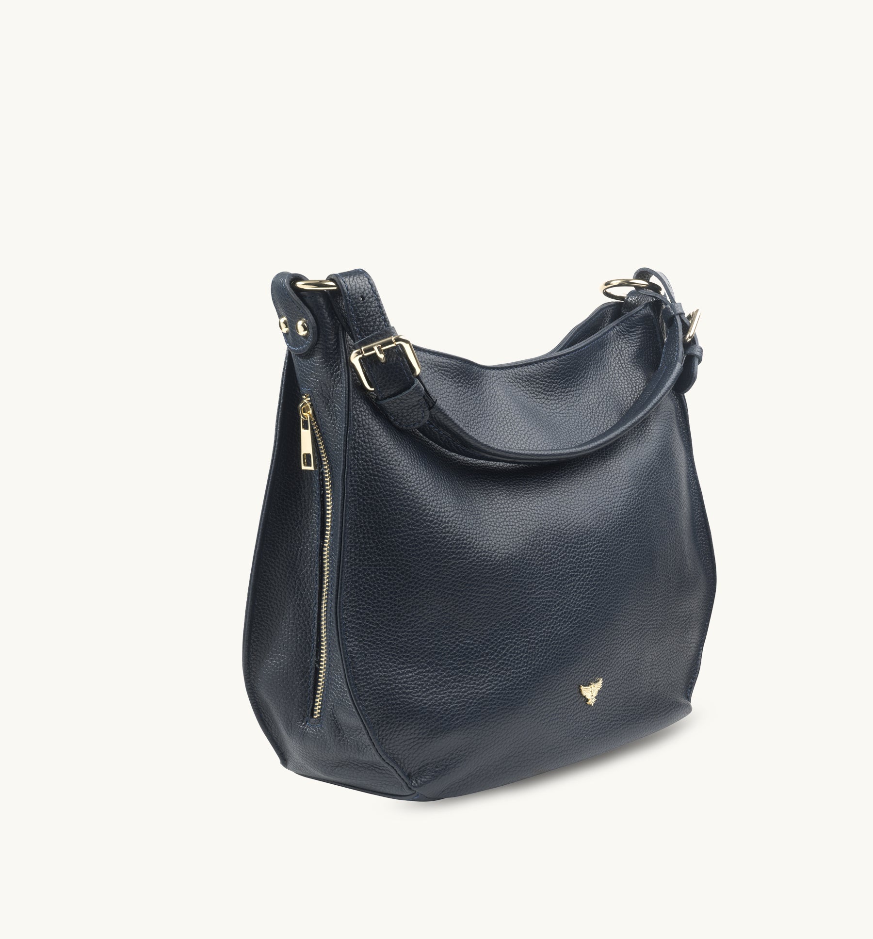 The Harriet Navy Leather Bag