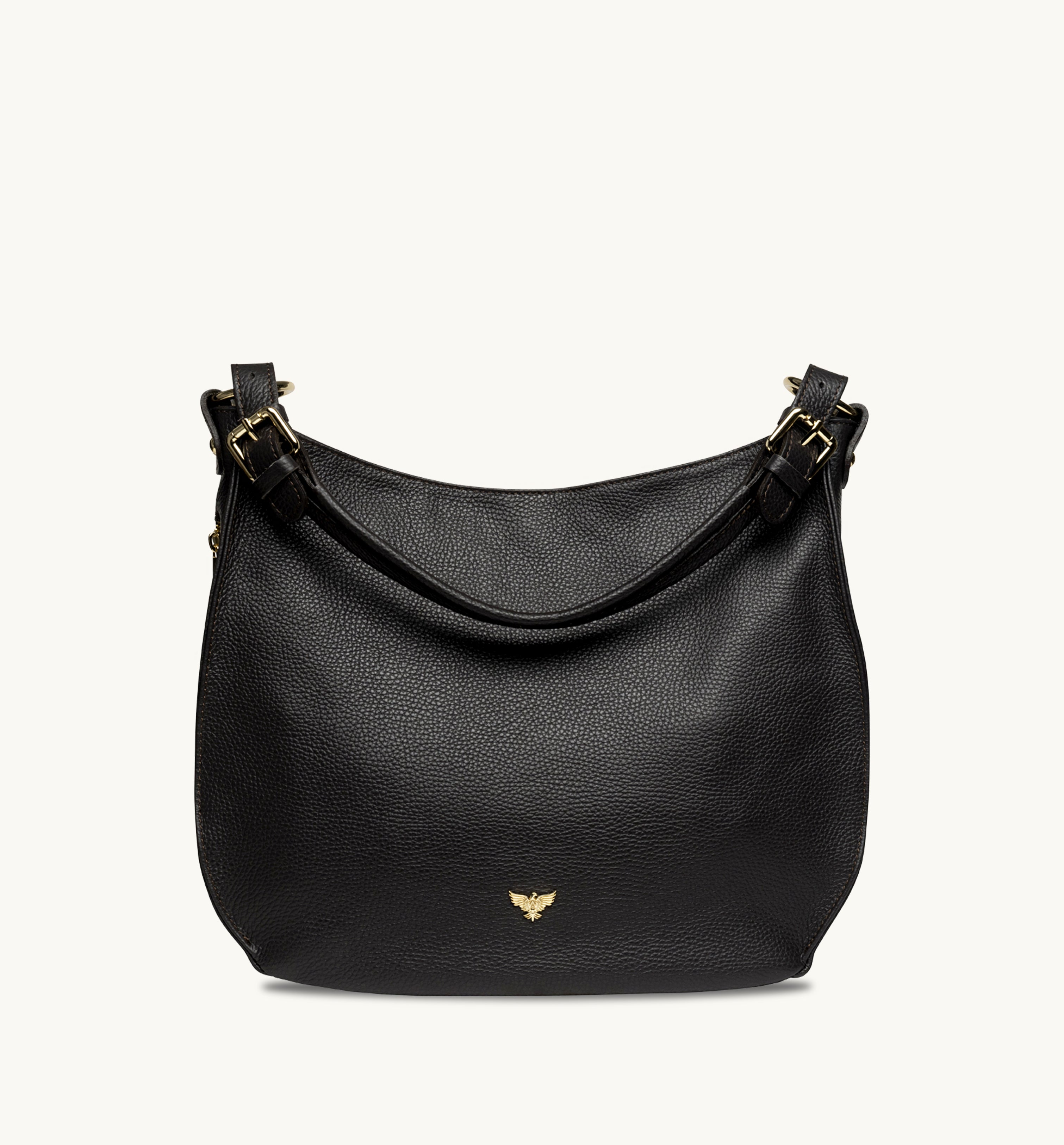 The Harriet Black Leather Bag