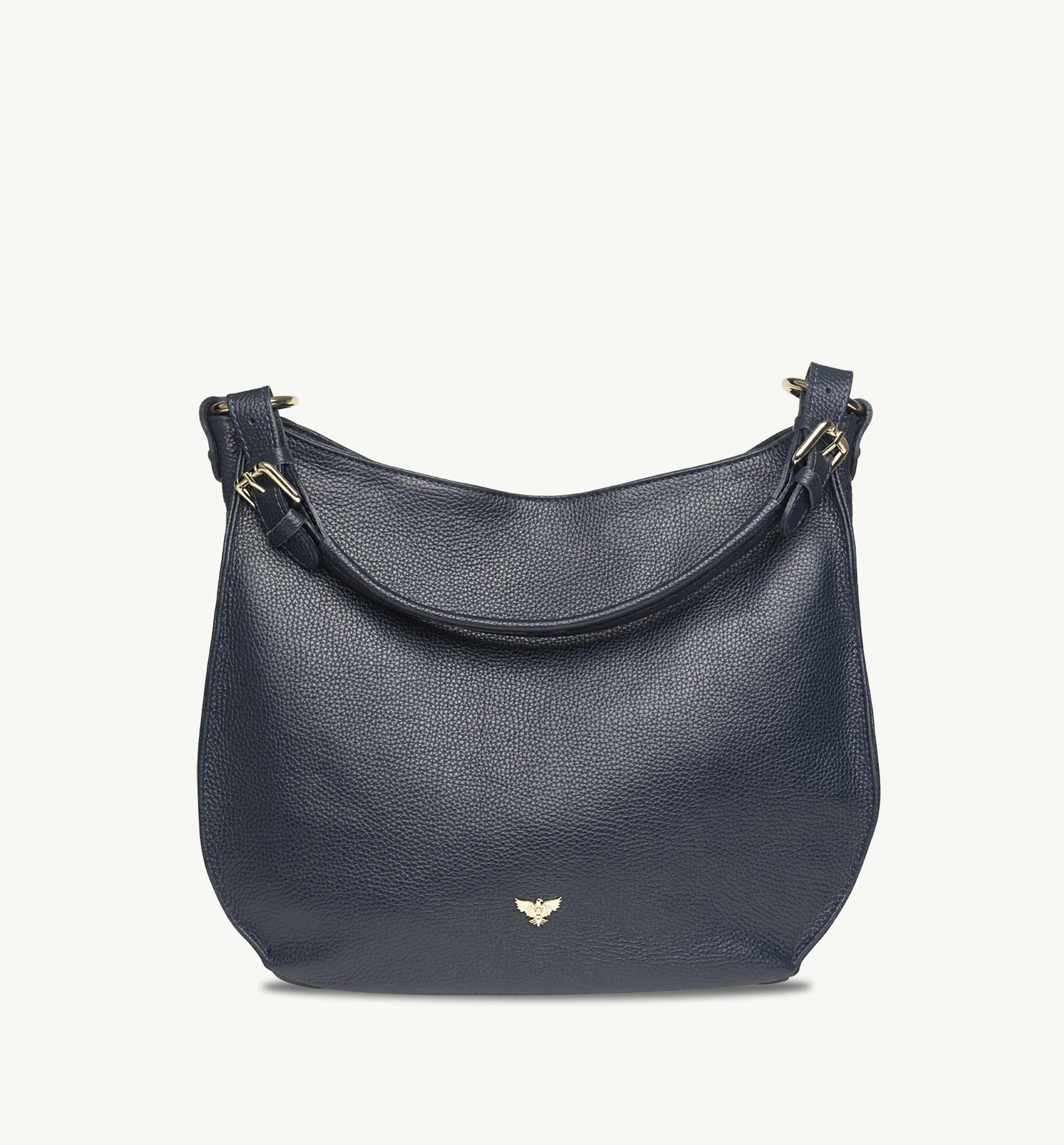 The Harriet Navy Leather Bag