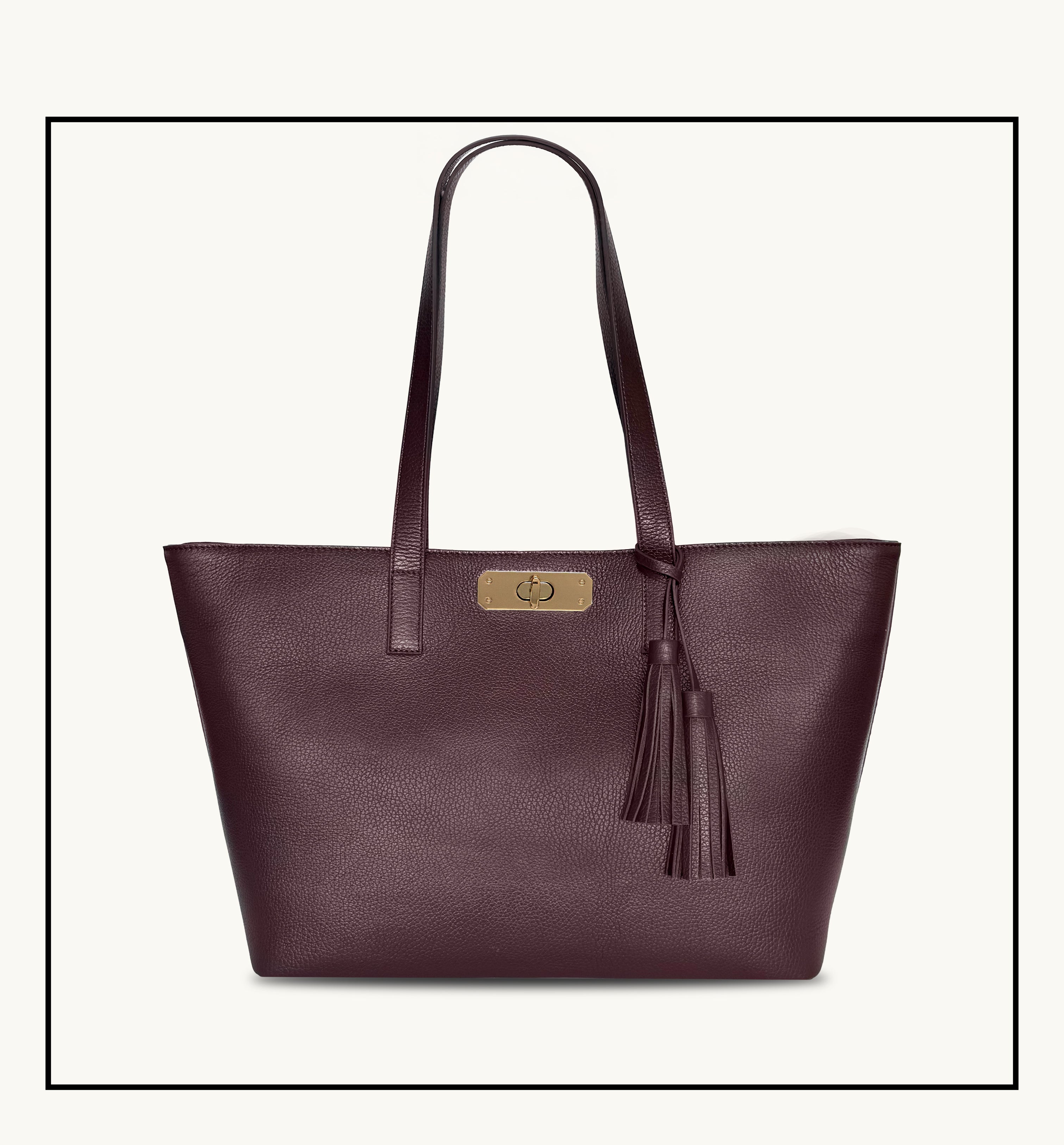The Kate Burgundy Leather Bag