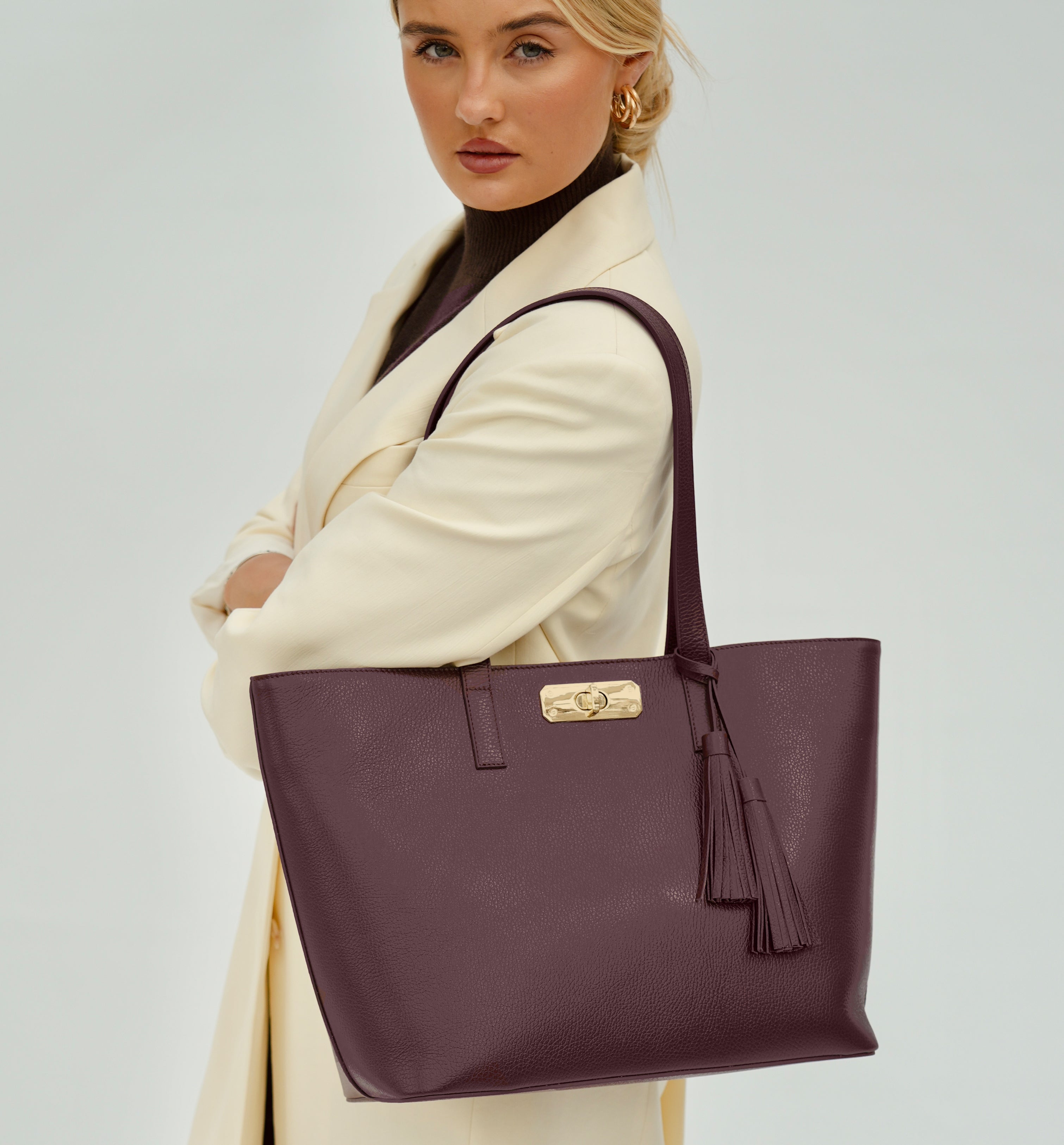 The Kate Burgundy Leather Bag